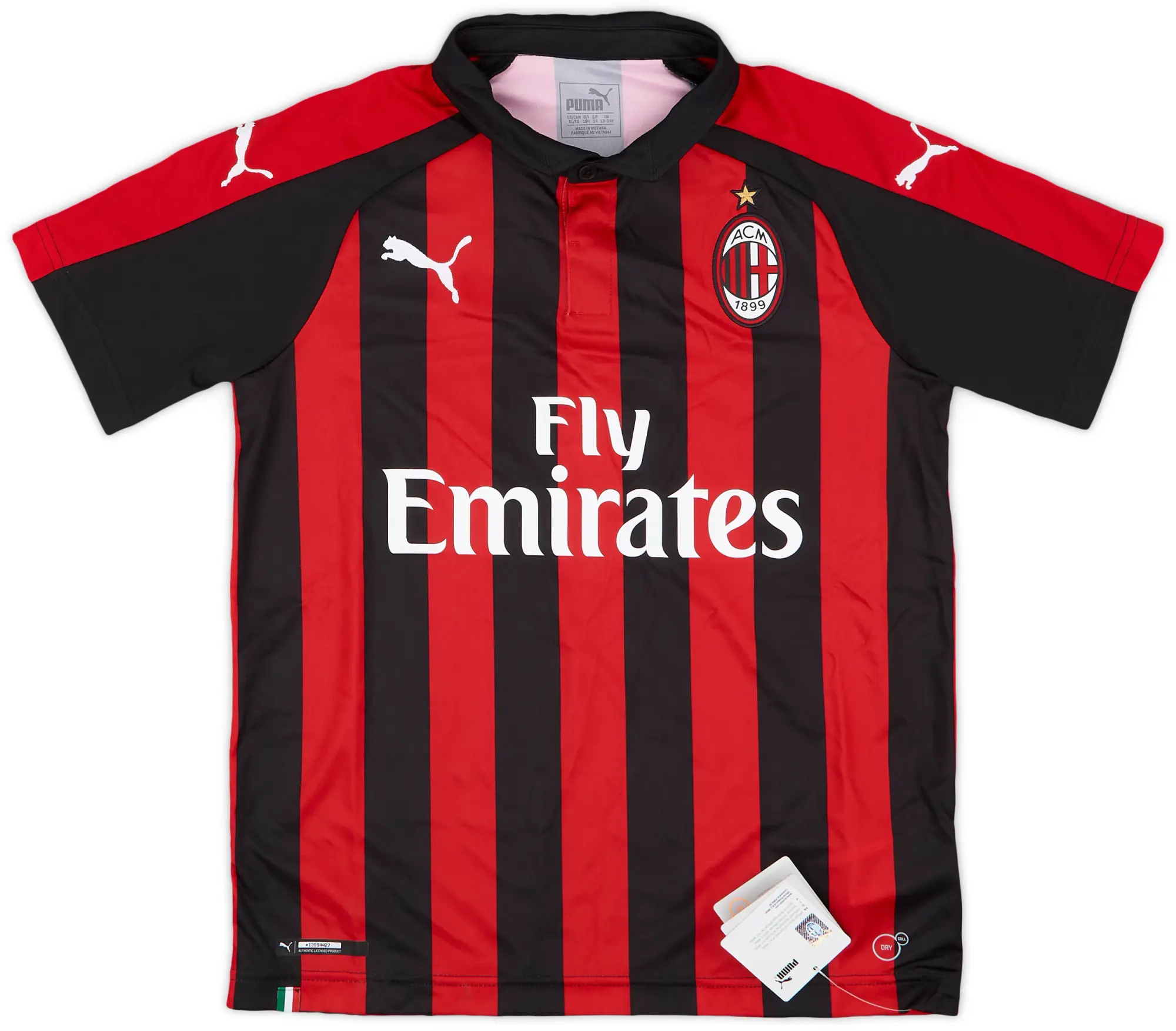 2018-19 AC Milan Home Shirt (L.Boys)