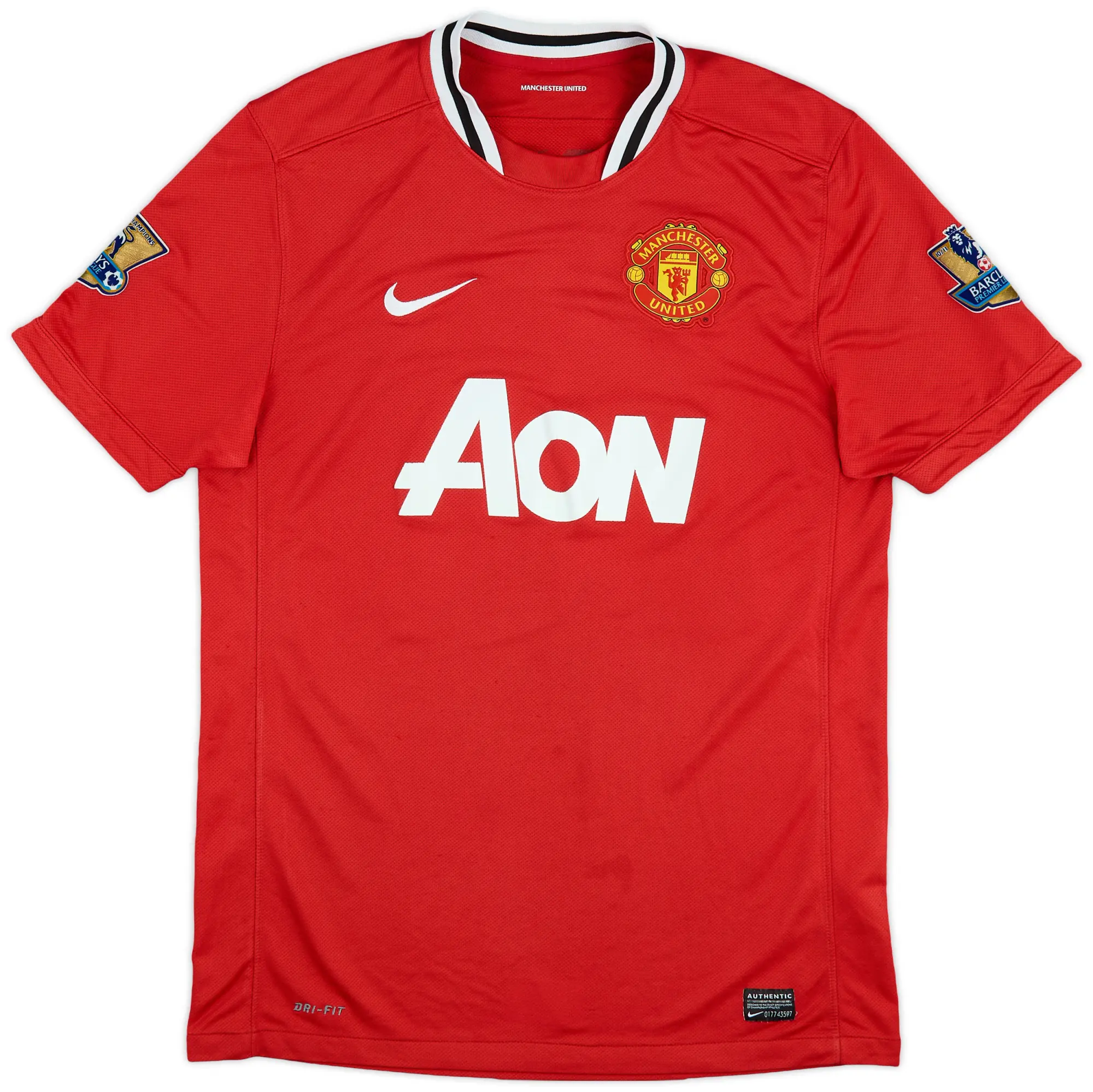 2011-12 Manchester United Home Shirt Scholes #22 - 8/10 - (L)