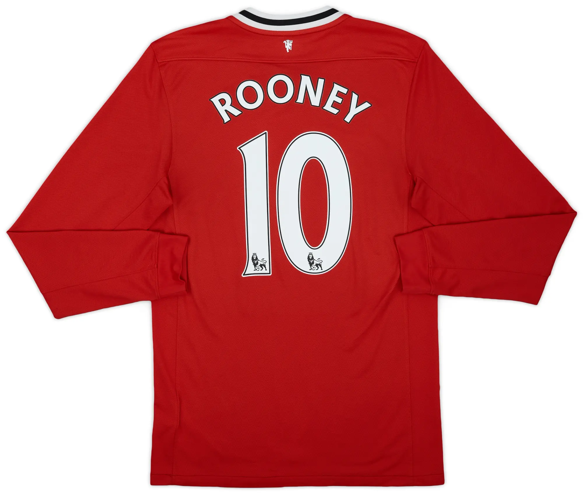 2011-12 Manchester United Home L/S Shirt Rooney #10 - 7/10 - (S)
