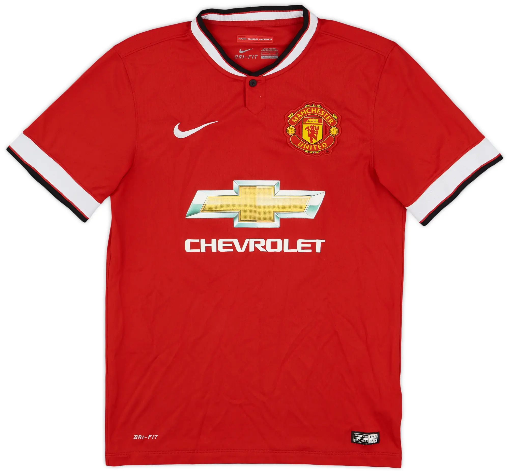 2014-15 Manchester United Home L/S Shirt Rooney #10 - 8/10 - (S)