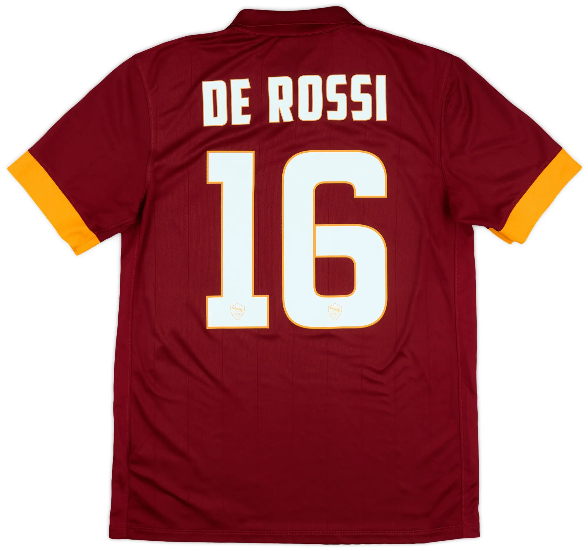 2014-15 Roma Home Shirt De Rossi #16 - 10/10 - (M)