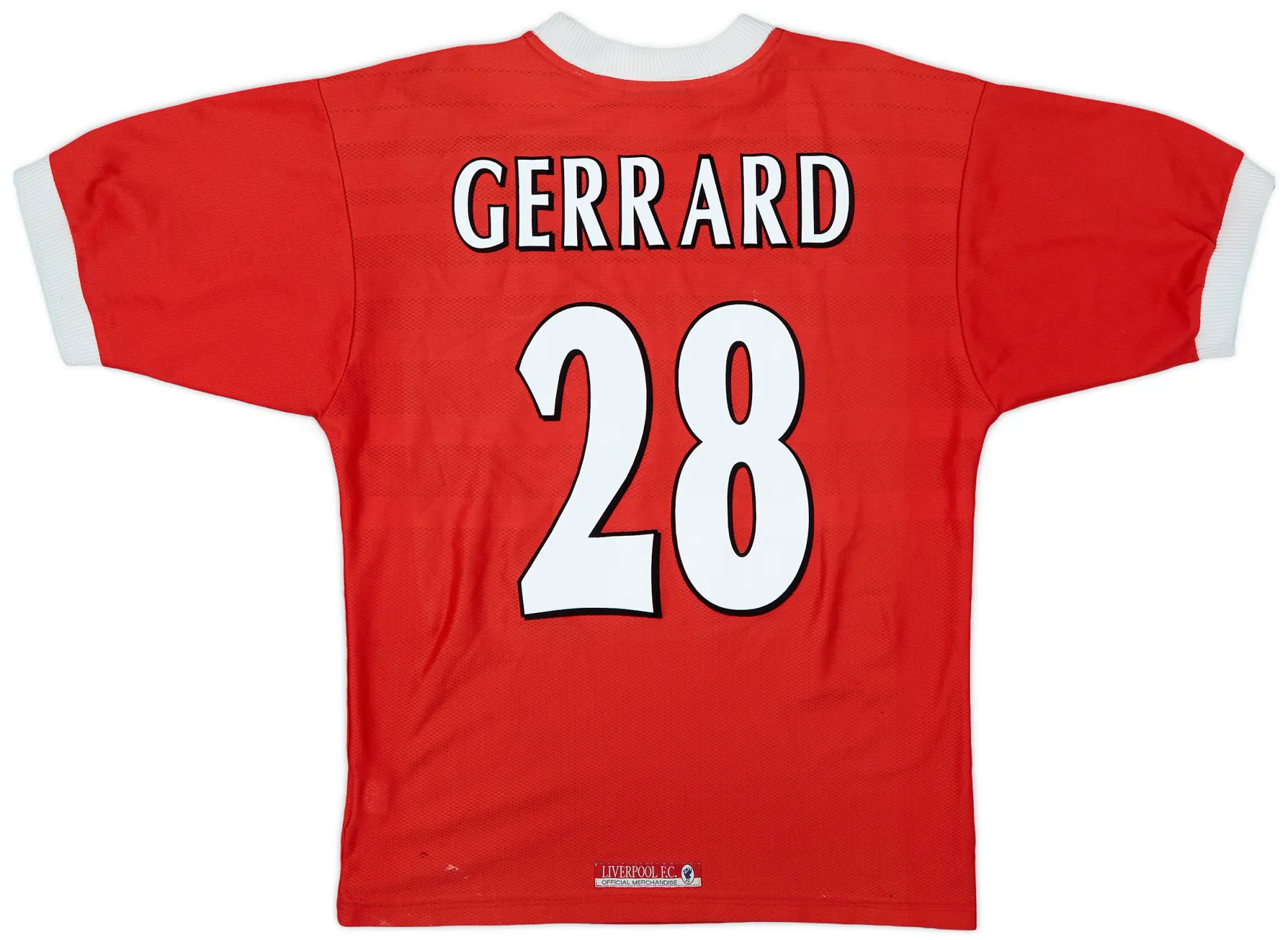 1998-00 Liverpool Home Shirt Gerrard #28 - 4/10 - (M)