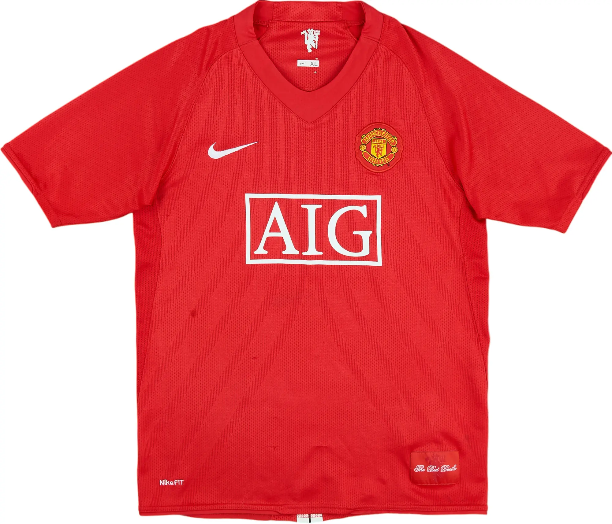 2007-09 Manchester United Home Shirt - 5/10 - (XL.Boys)
