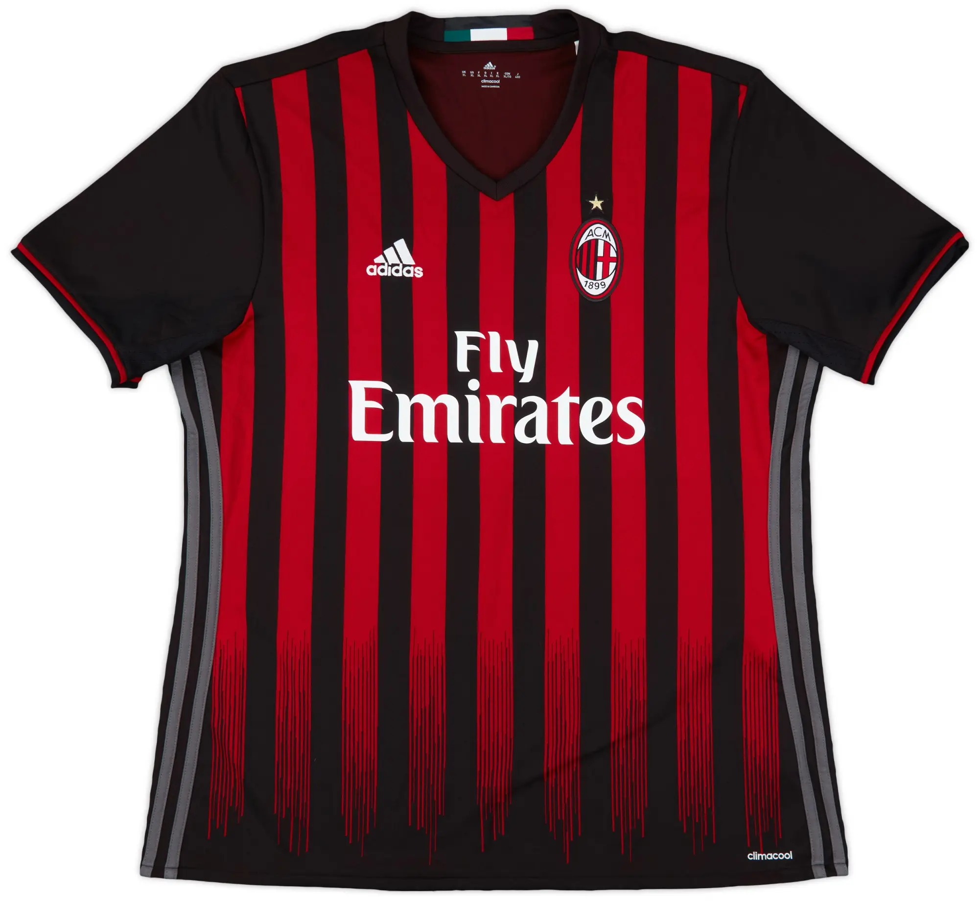 2016-17 AC Milan Home Shirt - 10/10 - (XL)