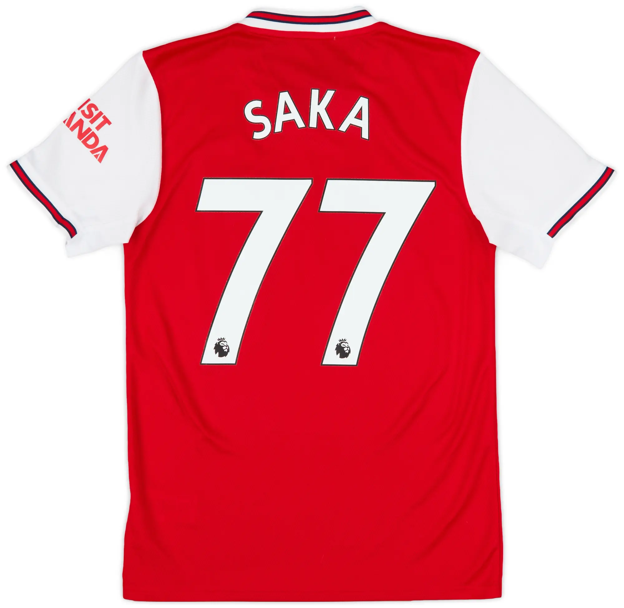 2019-20 Arsenal Home Shirt Saka #77 - 8/10 - (S)