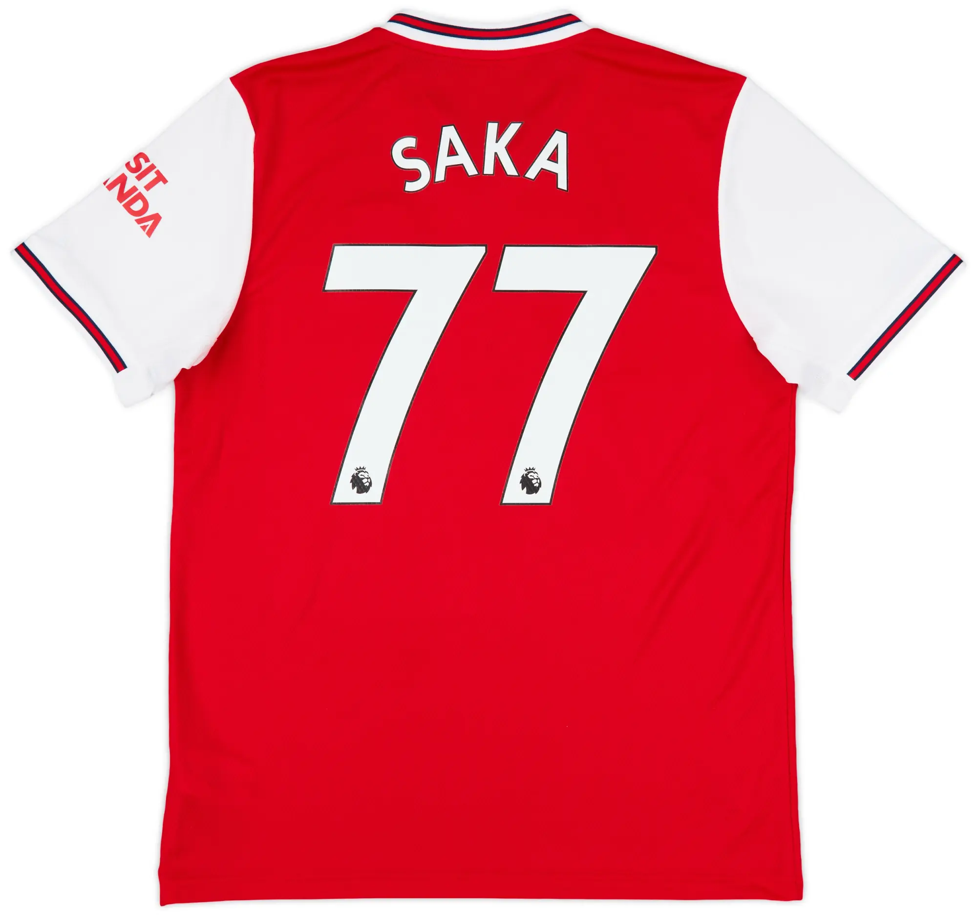 2019-20 Arsenal Home Shirt Saka #77 - 10/10 - (L)