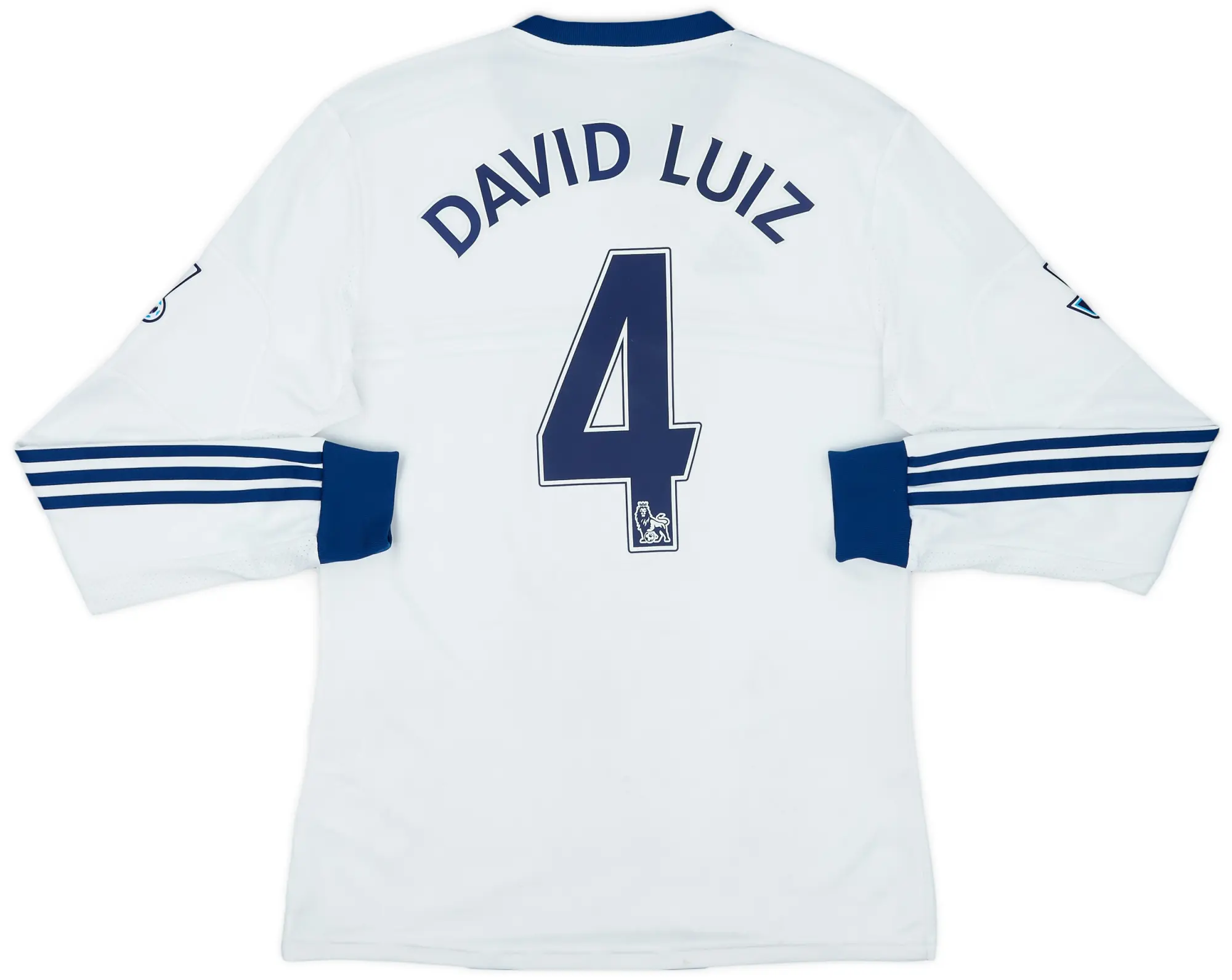 2013-14 Chelsea Away L/S Shirt David Luiz #4 - 6/10 - (S)