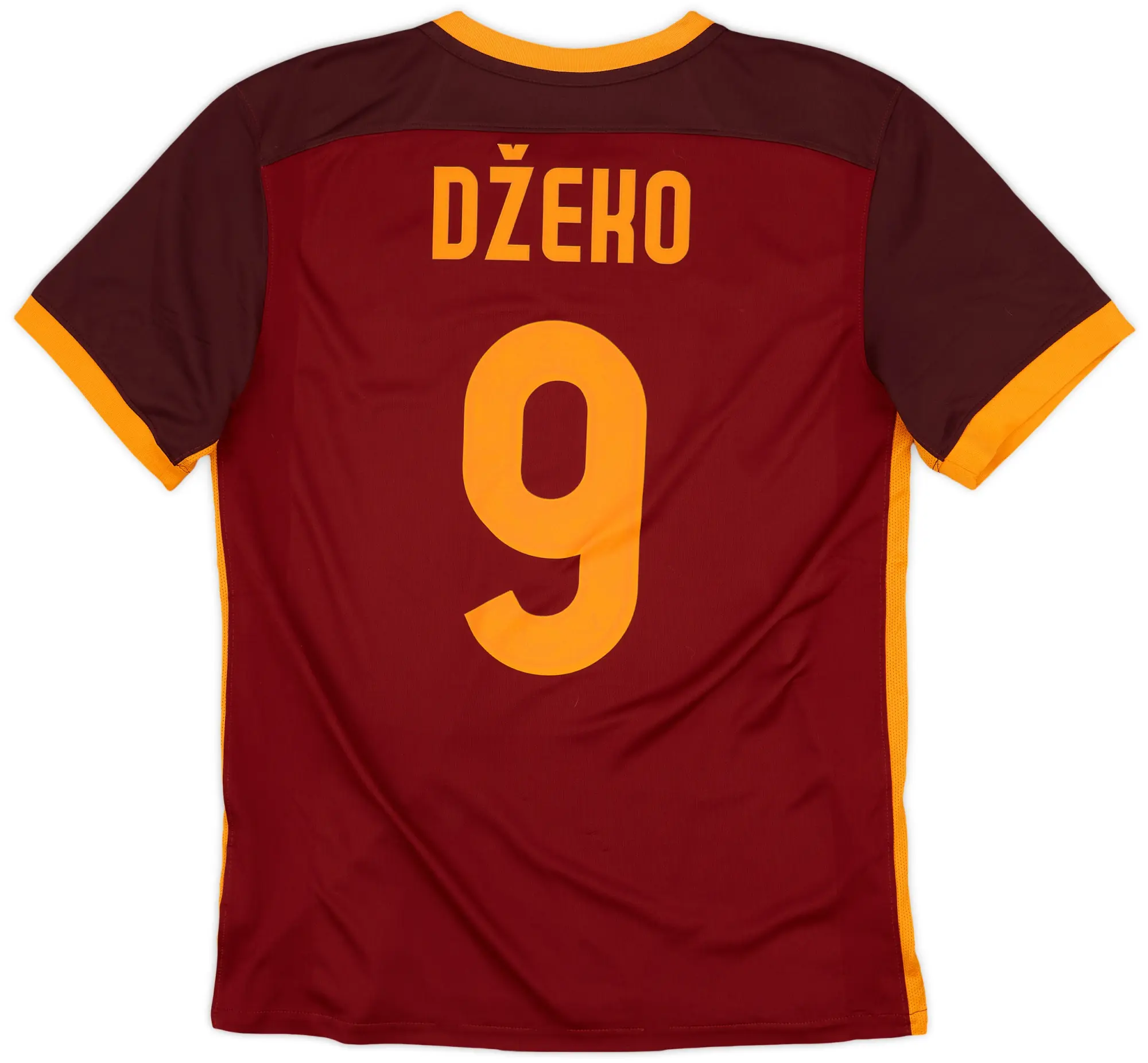 2015-16 Roma Home Shirt Dzeko #9 - 10/10 - (M)