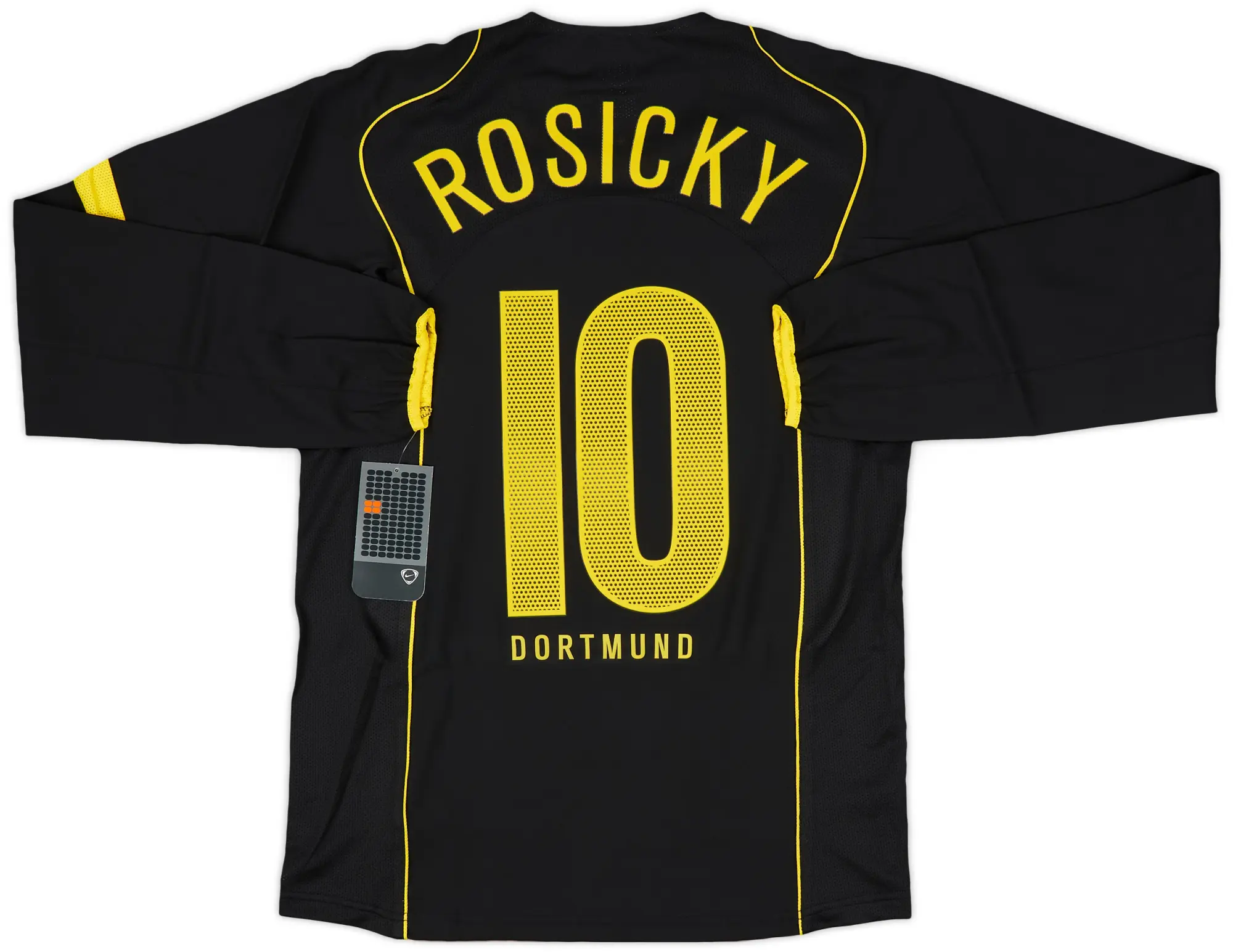 2004-05 Borussia Dortmund Player Issue Away L/S Shirt Rosicky #10 (S)