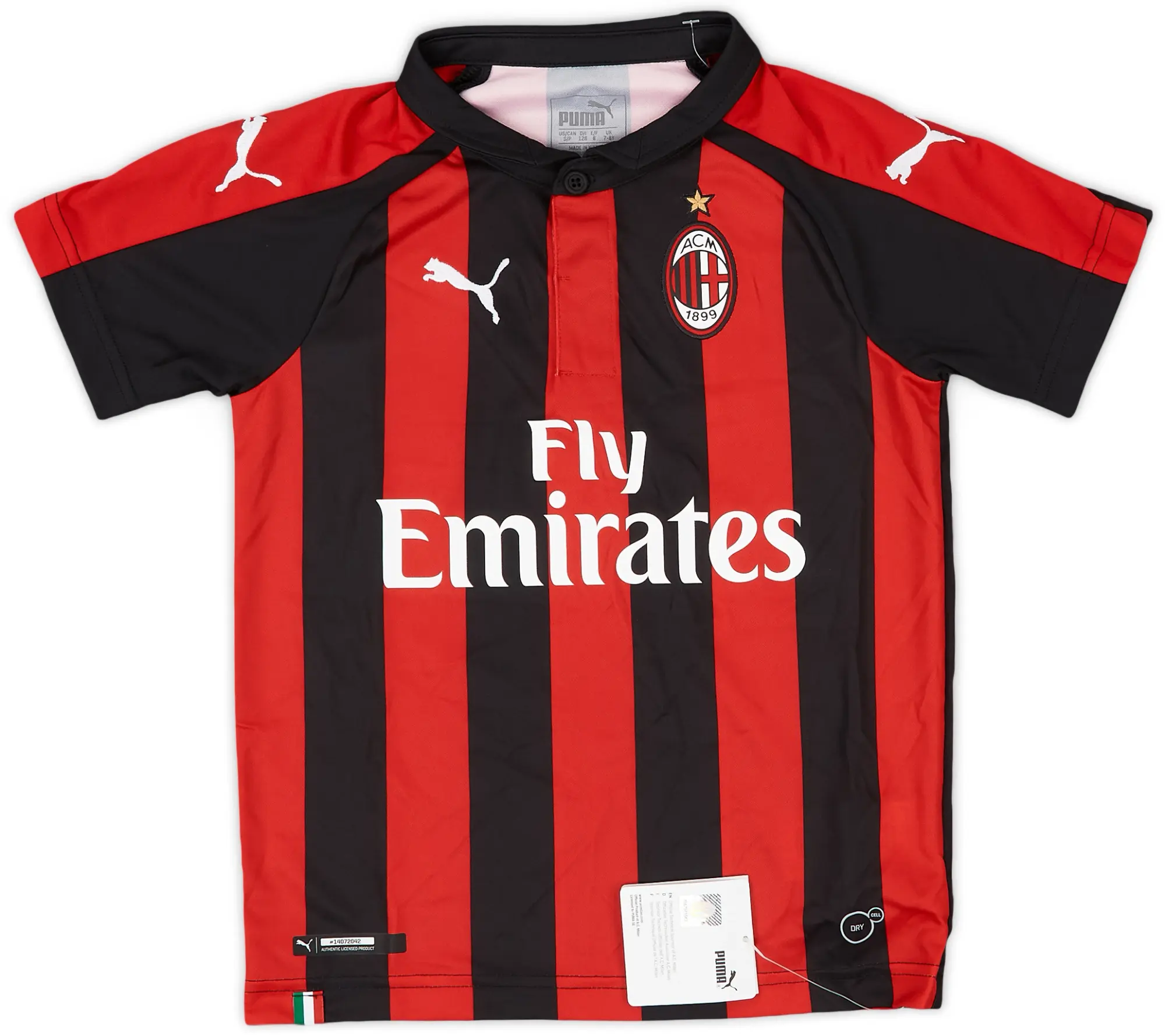 2018-19 AC Milan Home Shirt (S.Boys)