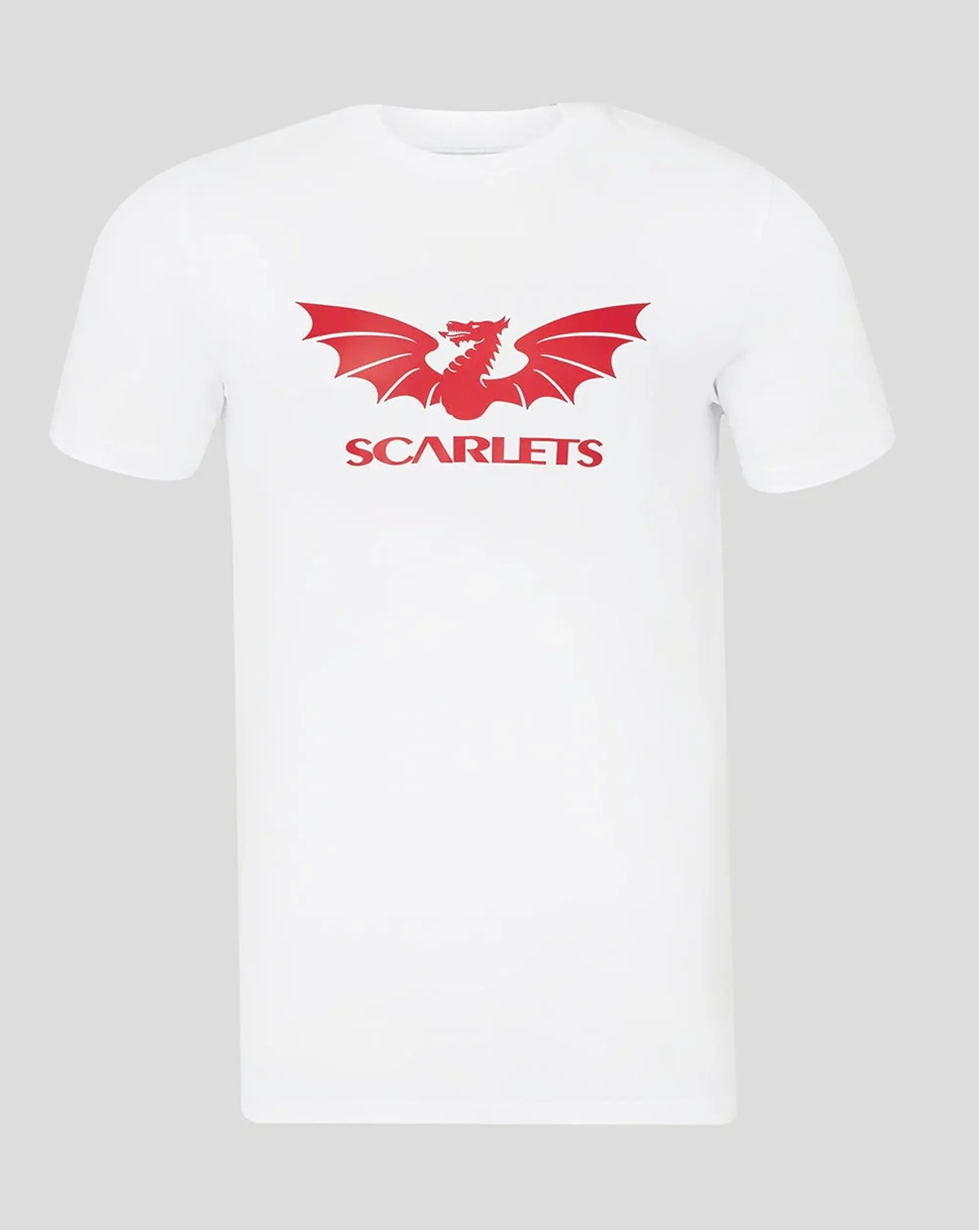 Castore Scarlets Mens 23/24 Short Sleeve T-shirt - White