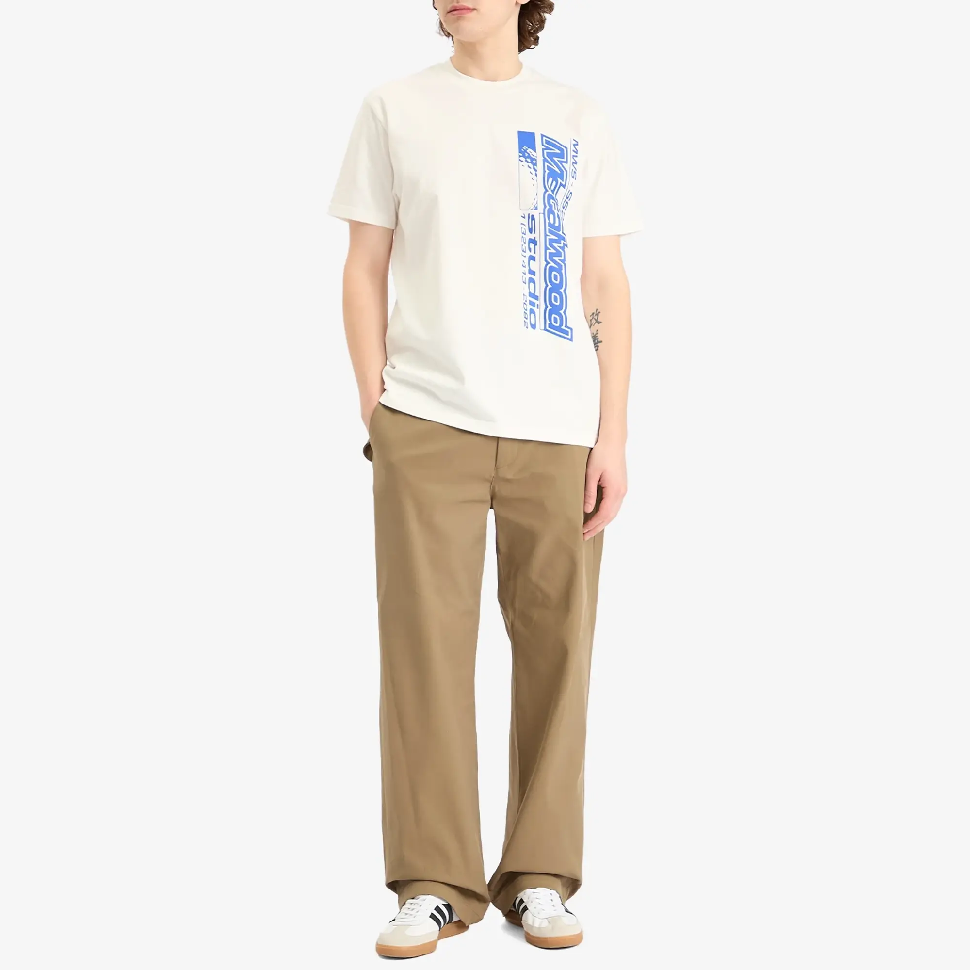 Metalwood Studio Men's La Brea Shop T-Shirt White