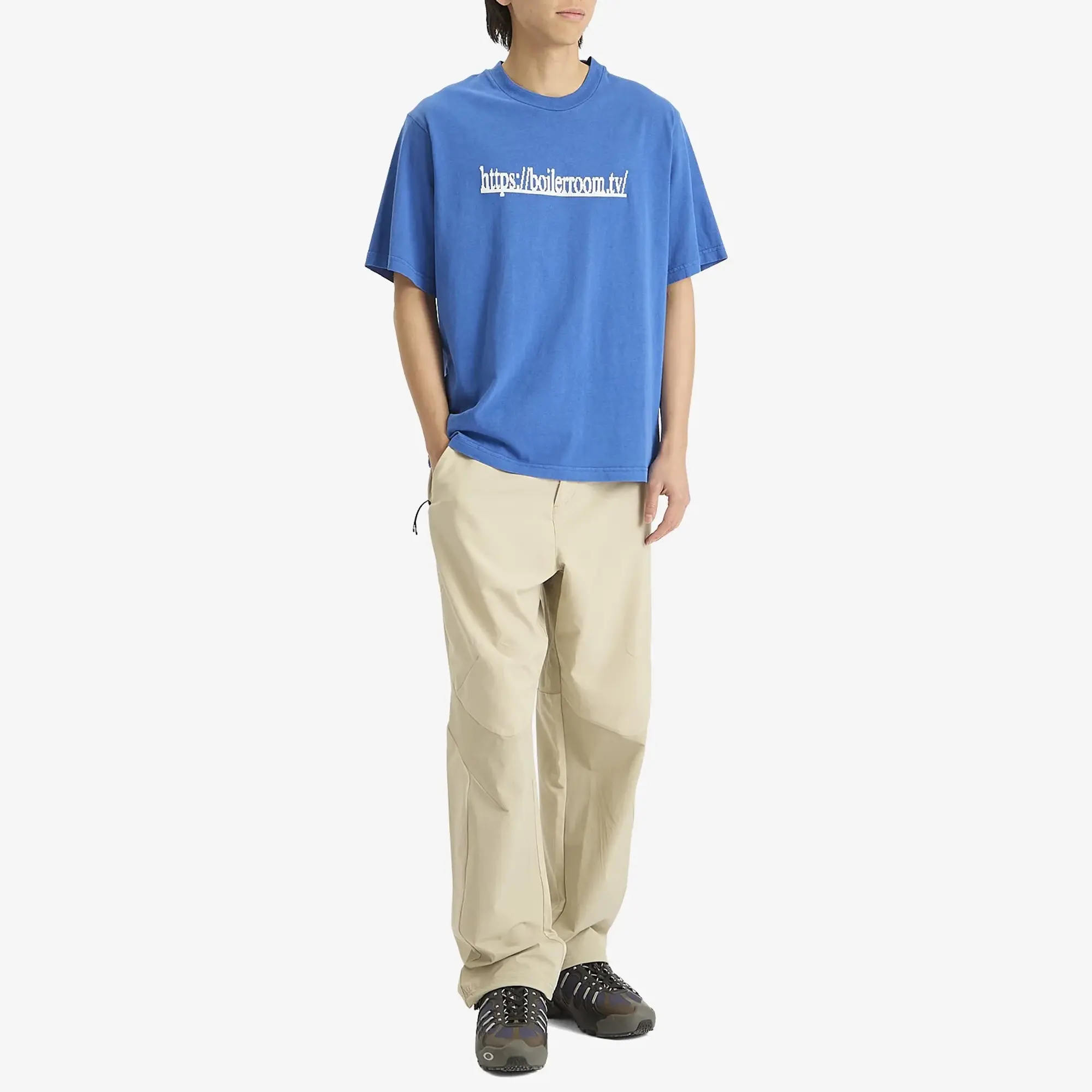 Boiler Room Men's TV Logo T-Shirt Blue