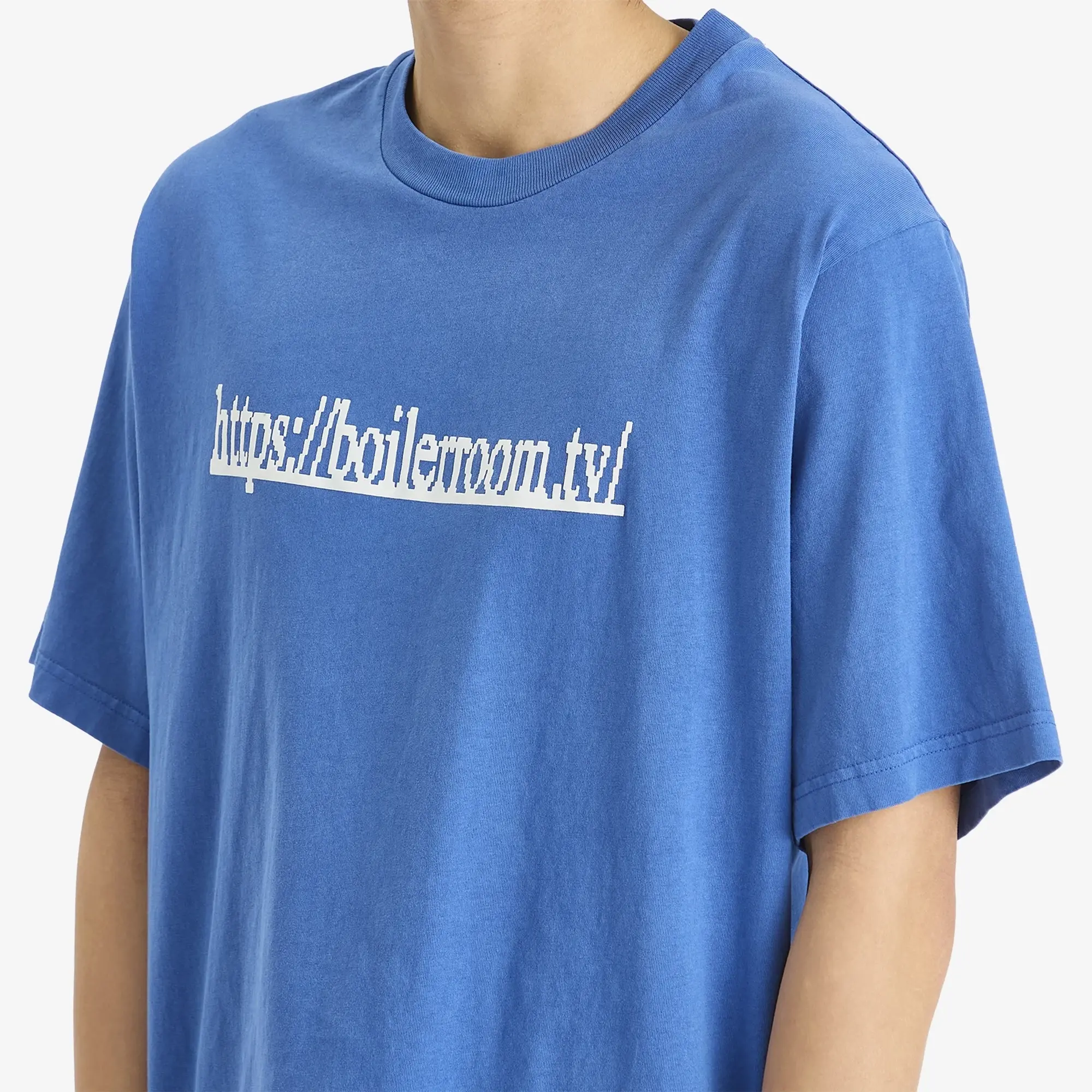 Boiler Room Men's TV Logo T-Shirt Blue
