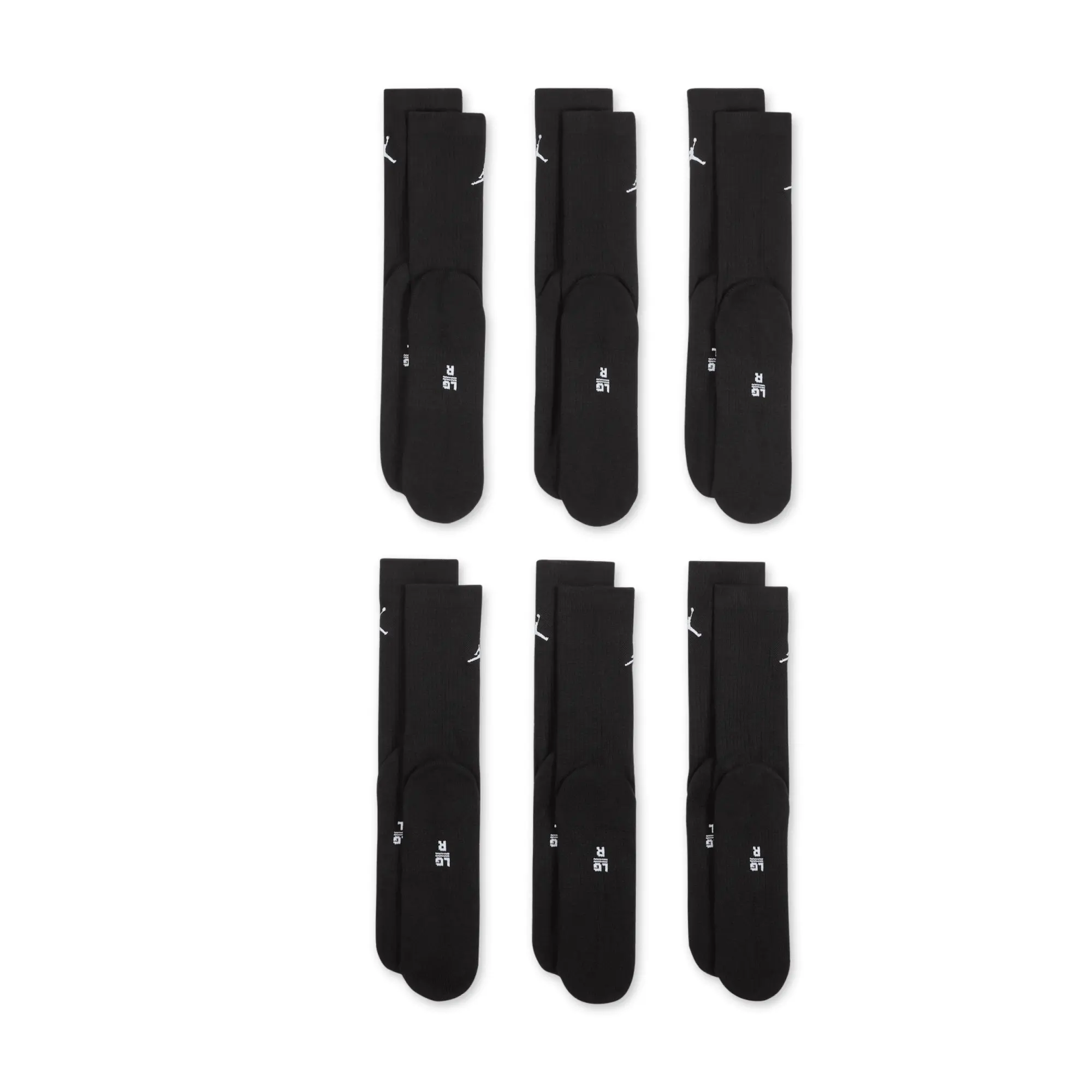 Nike Jordan Everyday Cushioned Crew Socks - Black