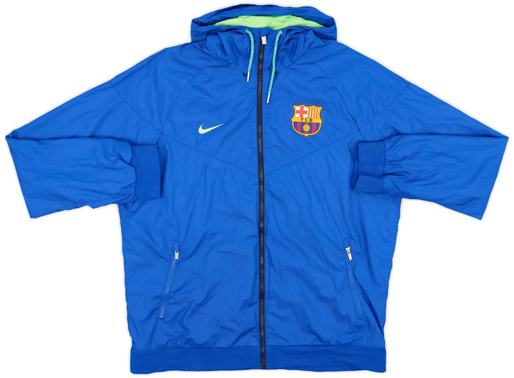 2017-18 Barcelona Nike Hooded Track Jacket - 8/10 - (L)