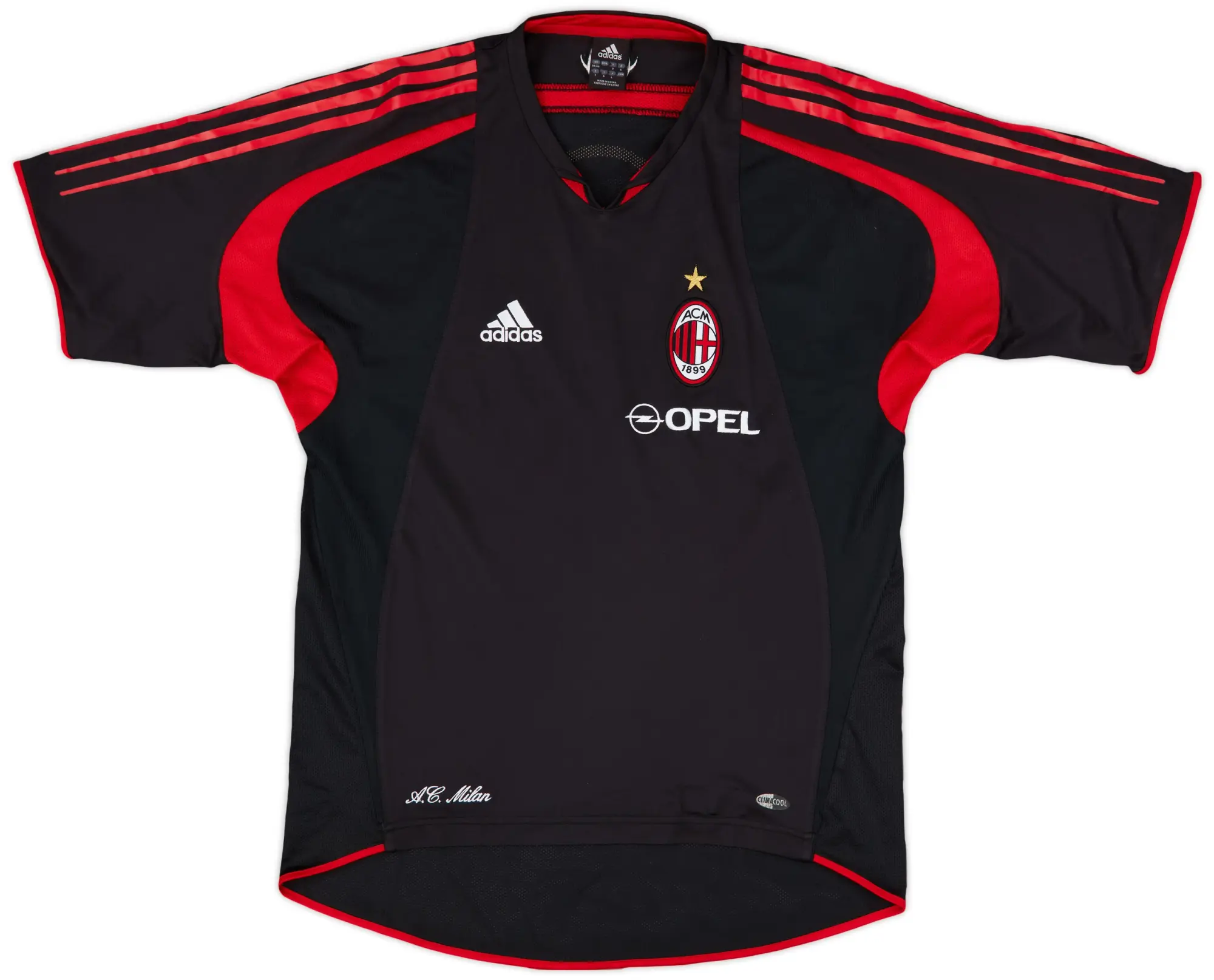 2004-05 AC Milan adidas Training Shirt - 9/10 - (M)