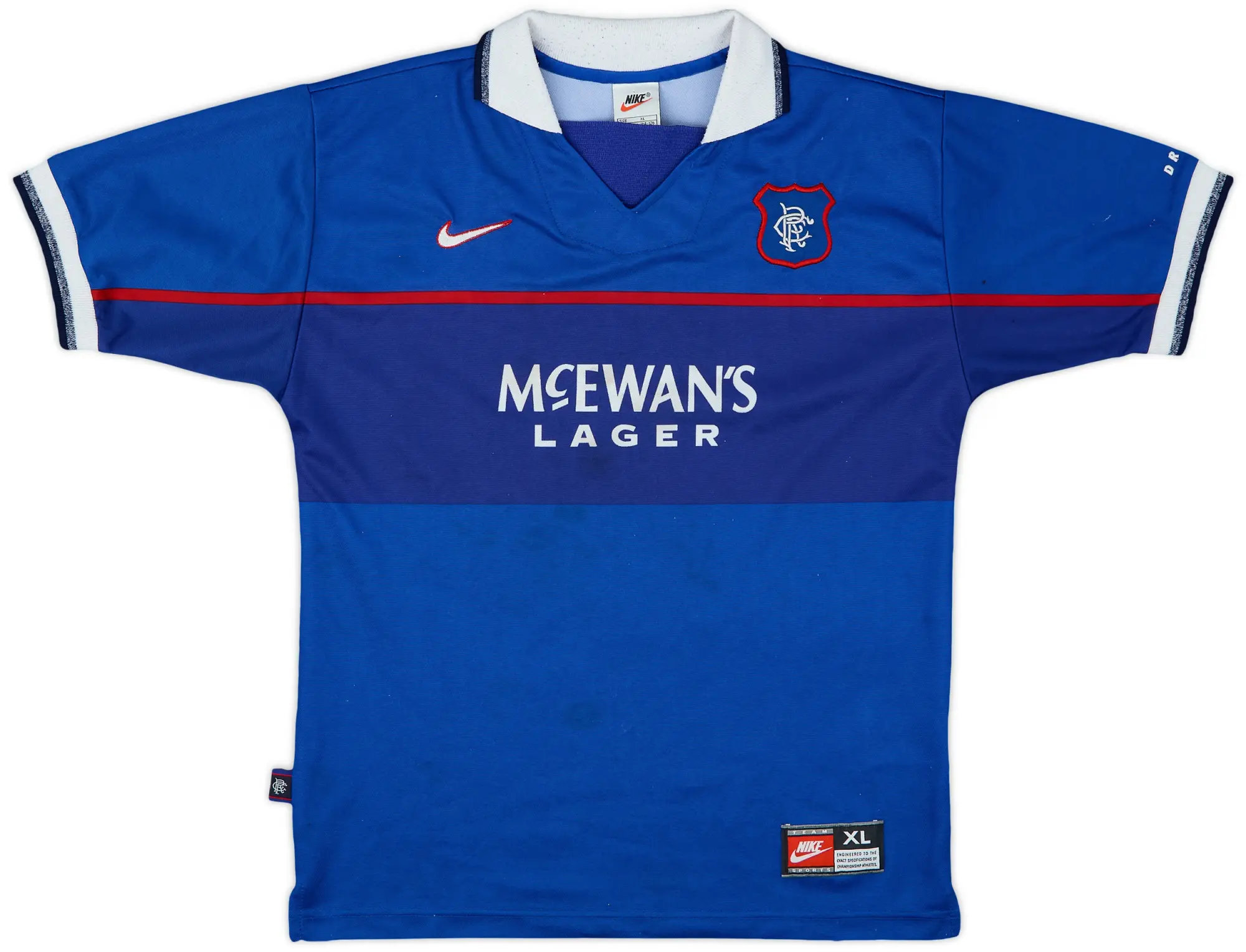 Nike Rangers Boys SS Home Shirt 1997/99