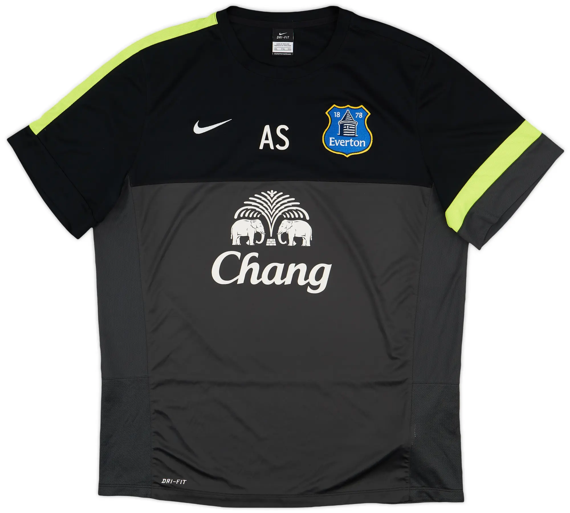 2013-14 Everton Staff Issue Nike Training Shirt 'AS' - 9/10 - (XXL)