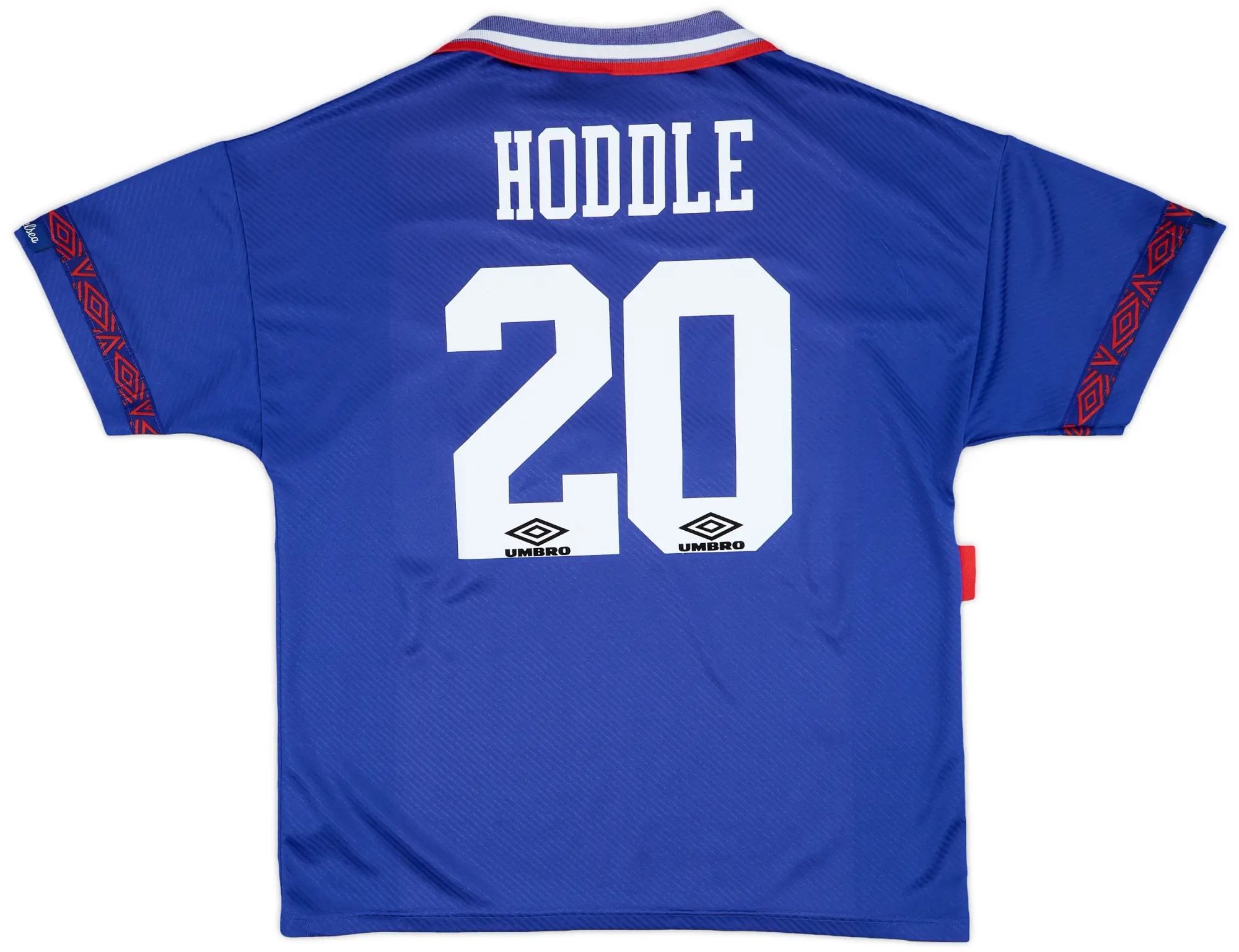1993-94 Chelsea Home Shirt Hoddle #20 - 8/10 - (XL)