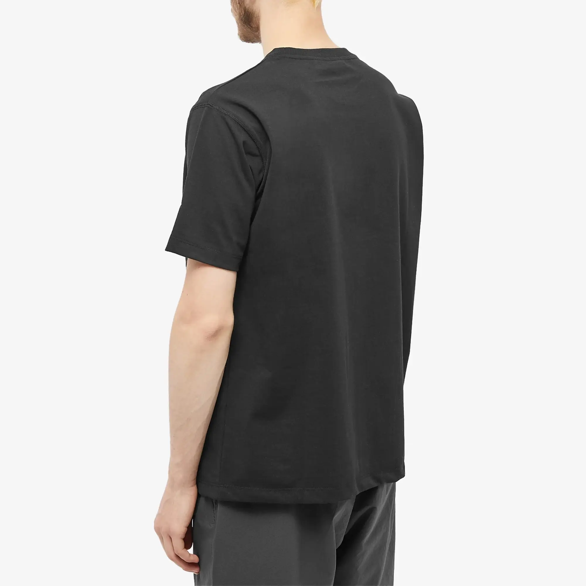 Nanga Men's Eco Hybrid Mt Logo T-Shirt Black
