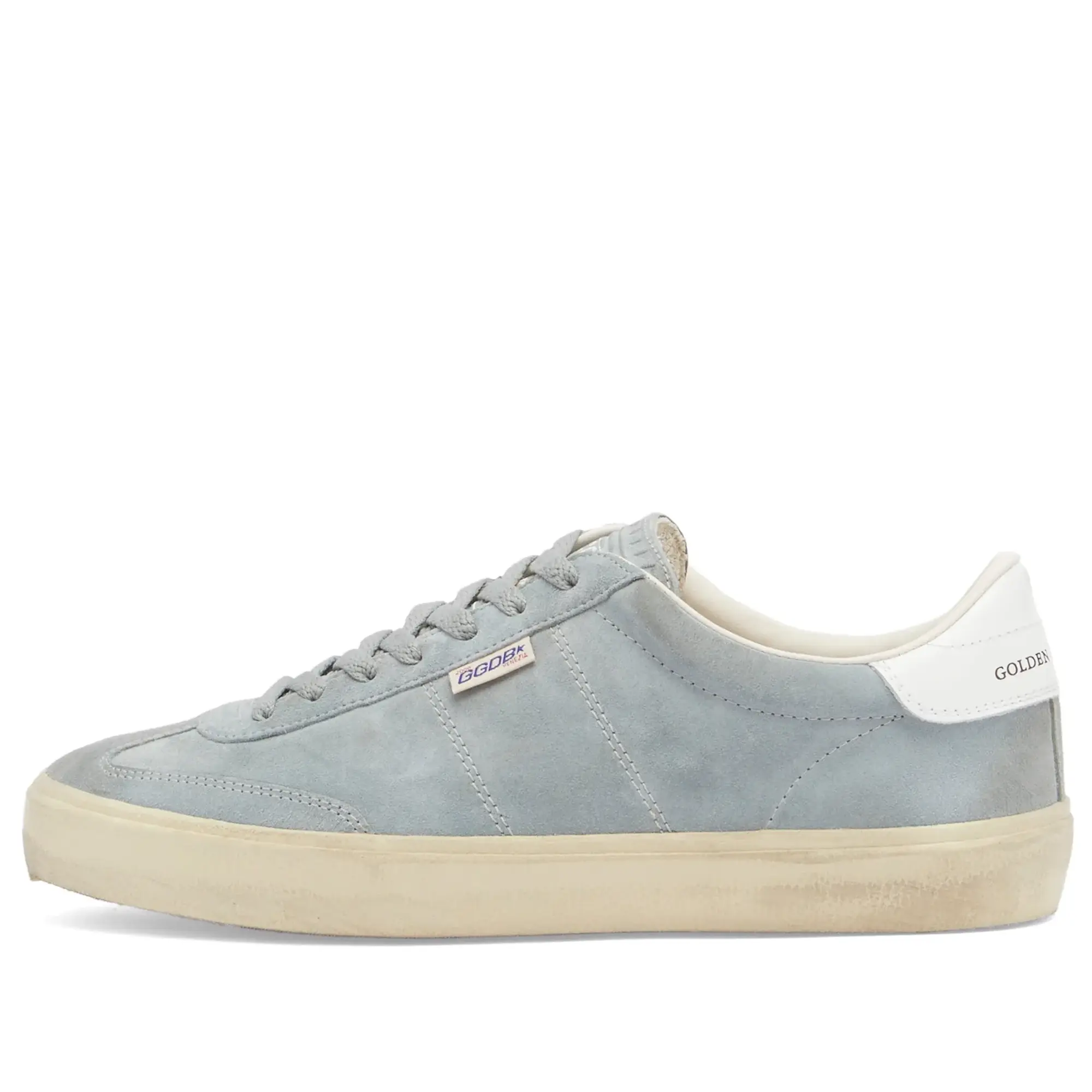 Golden Goose Men's Soul-Star Leather Sneaker Grey/White
