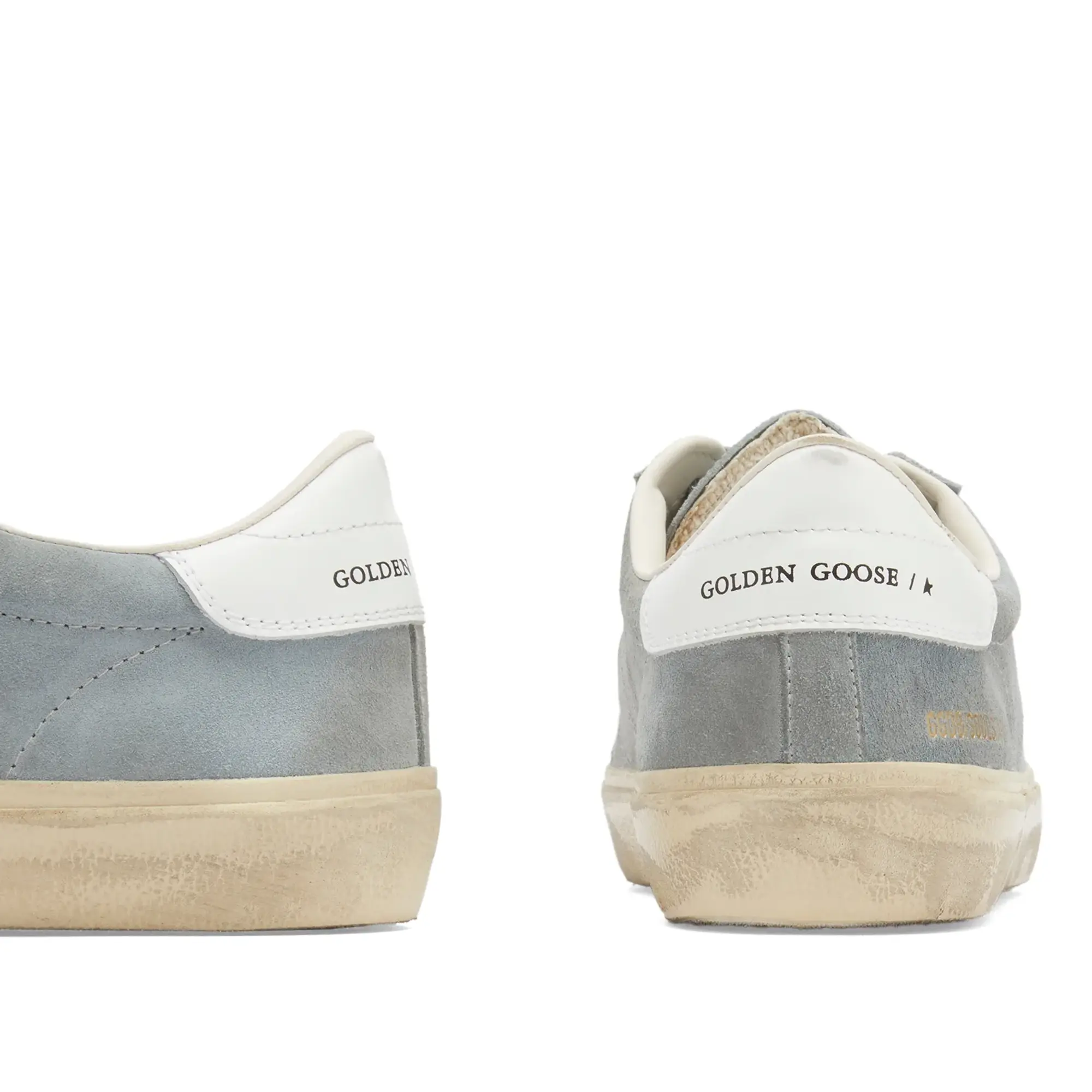 Golden Goose Men's Soul-Star Leather Sneaker Grey/White