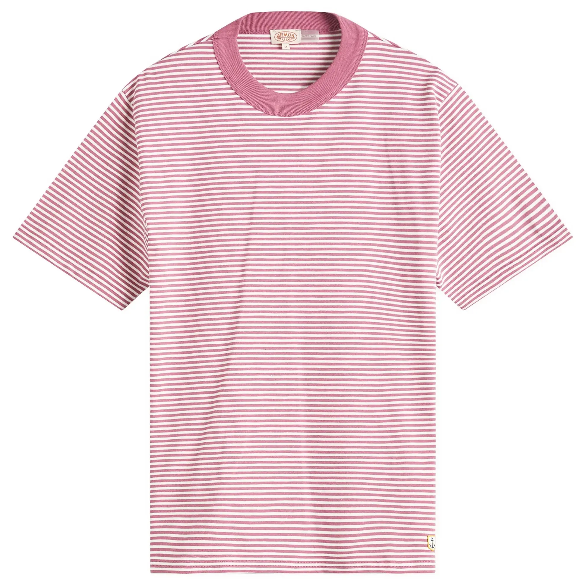 Armor-Lux Men's Fine Stripe T-Shirt Malaga/Milk