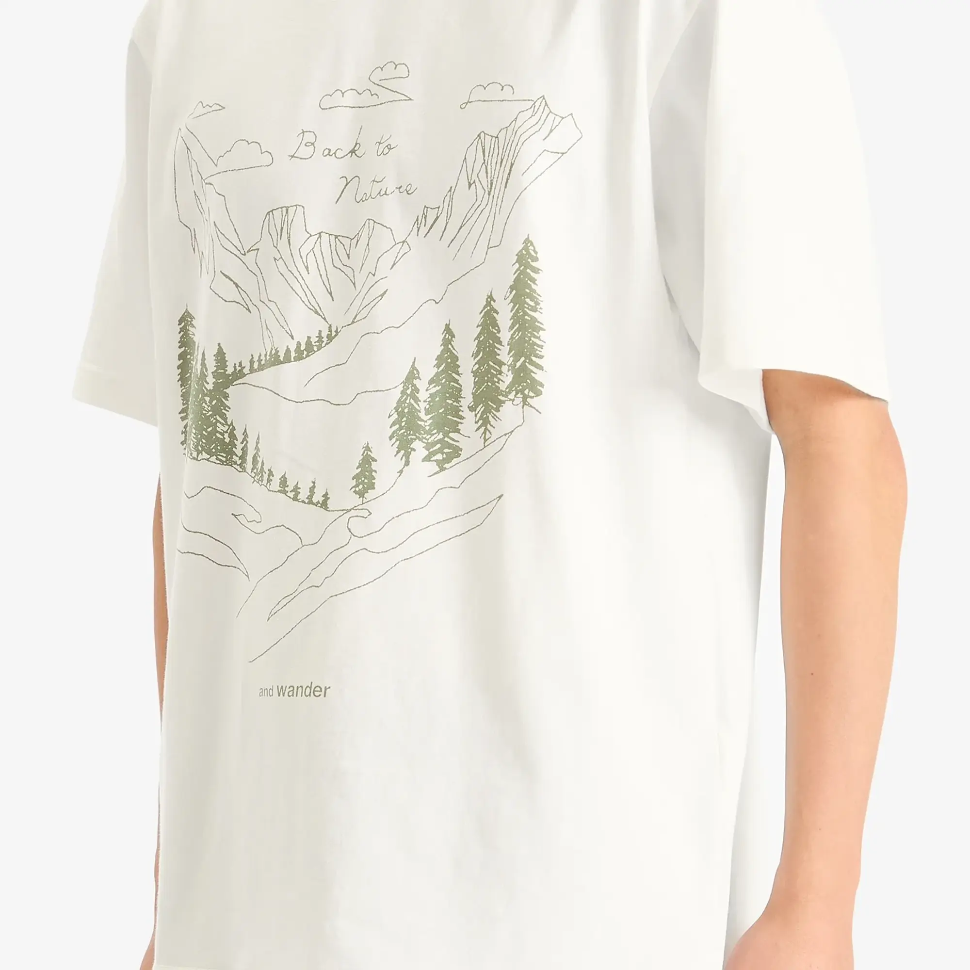 and wander Men's Back To Nature T-Shirt White