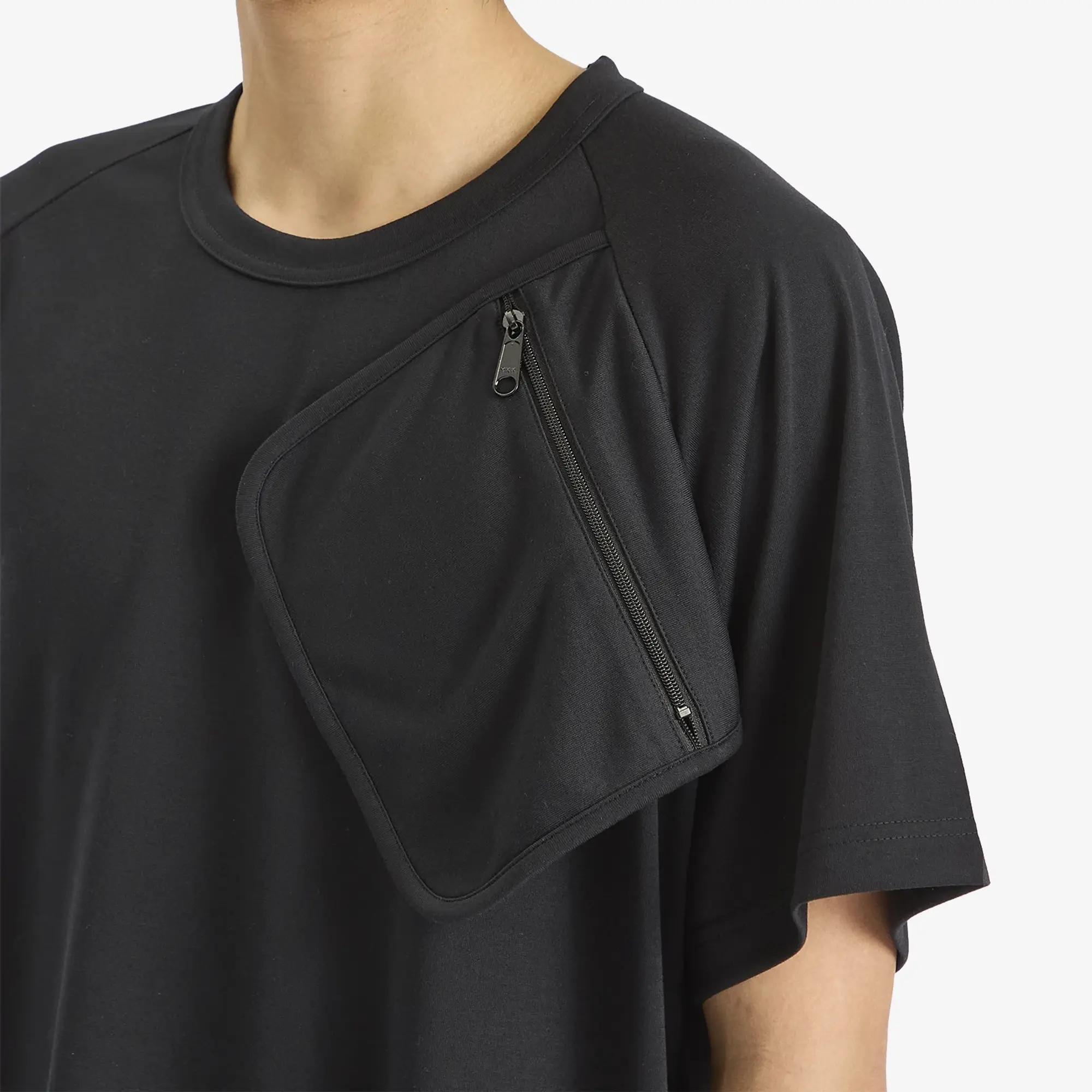 Comme des Garçons Homme Plus Men's Zip Short Sleeve T-Shirt Black