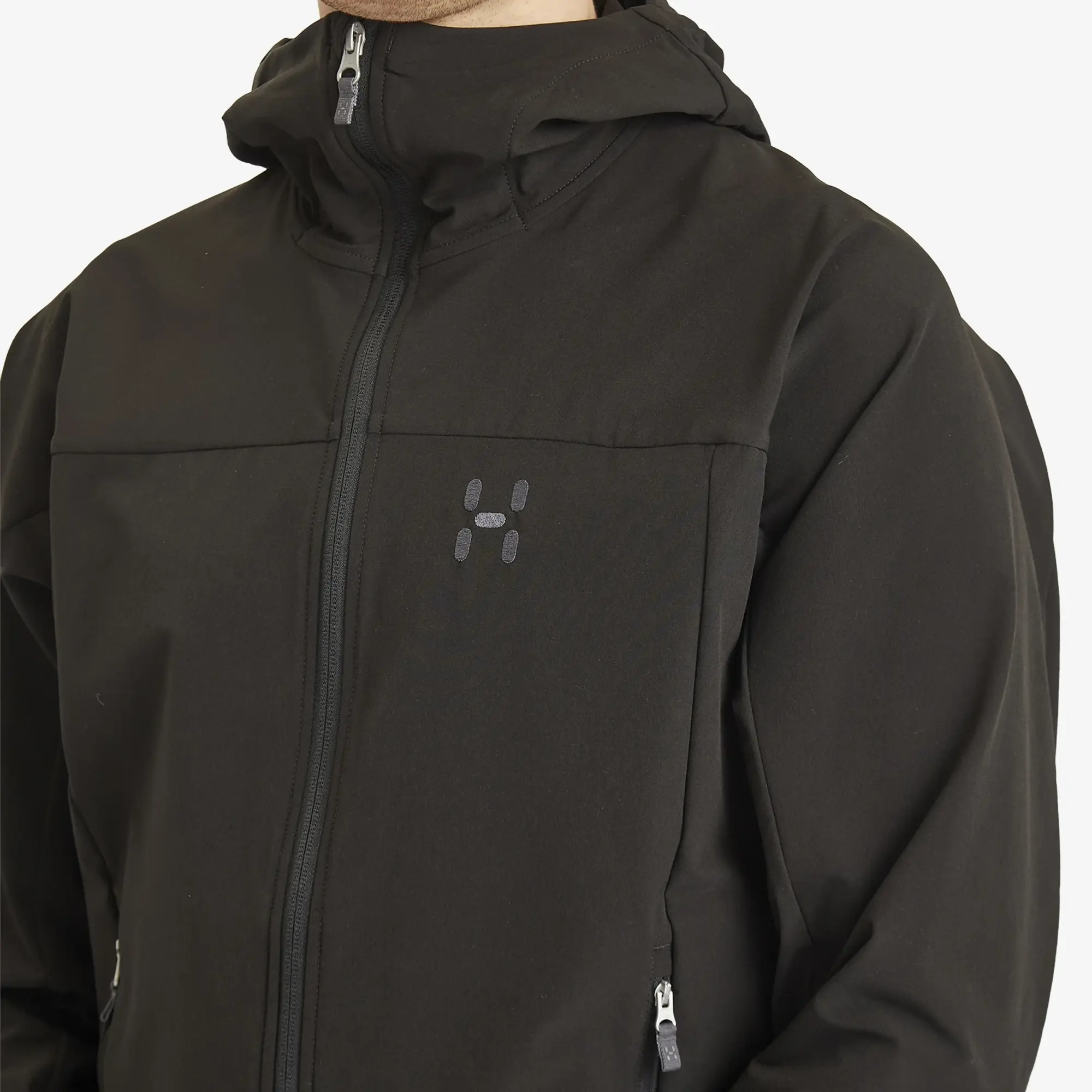 Haglöfs Men's Rosson Softshell Hooded Jacket True Black