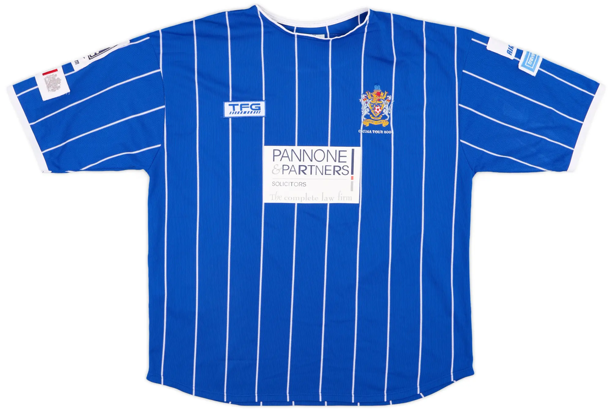 2004 Stockport County Match Issue 'China Tour' Home Shirt #12
