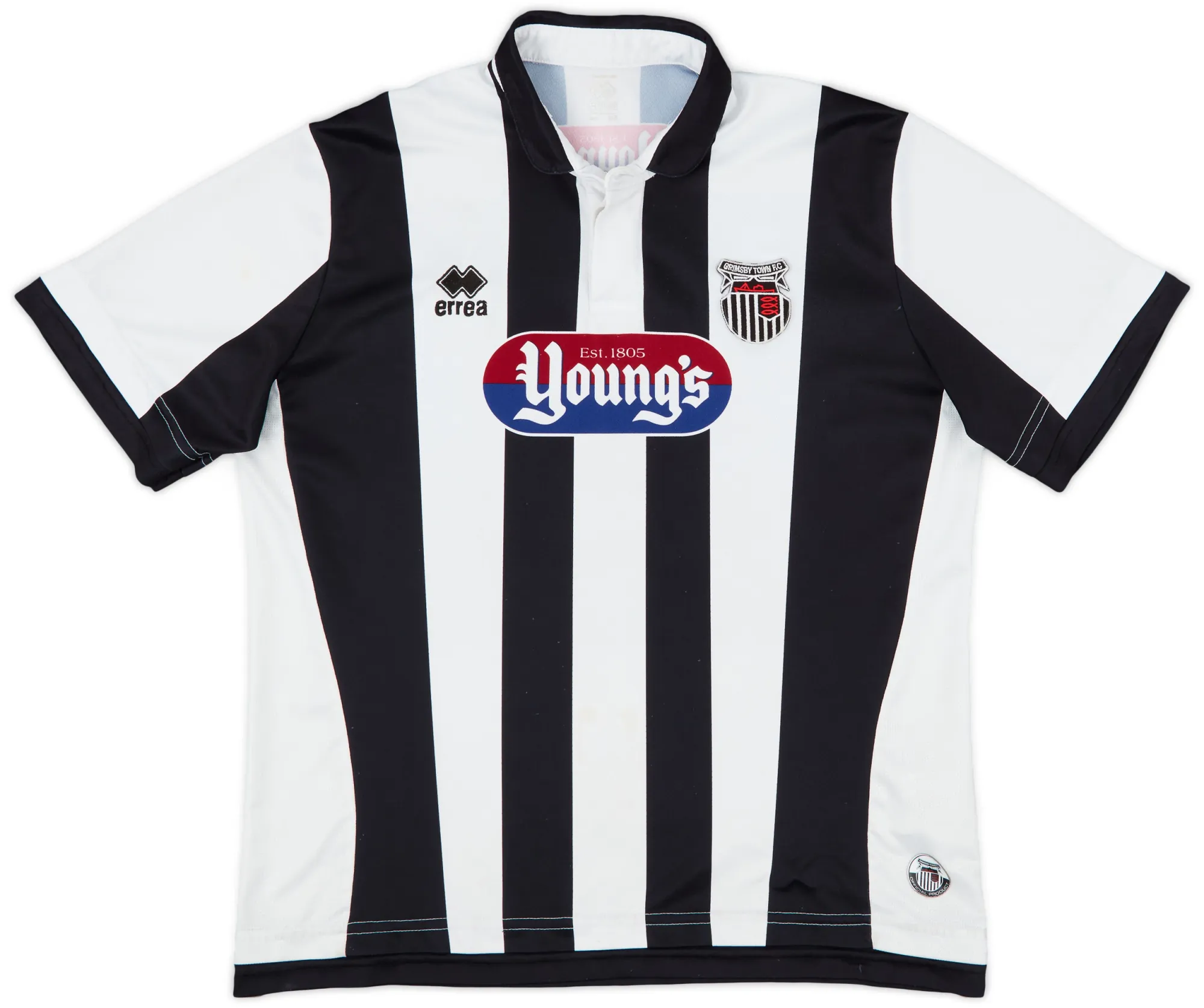 Errea Grimsby Town Mens SS Home Shirt 2014/15