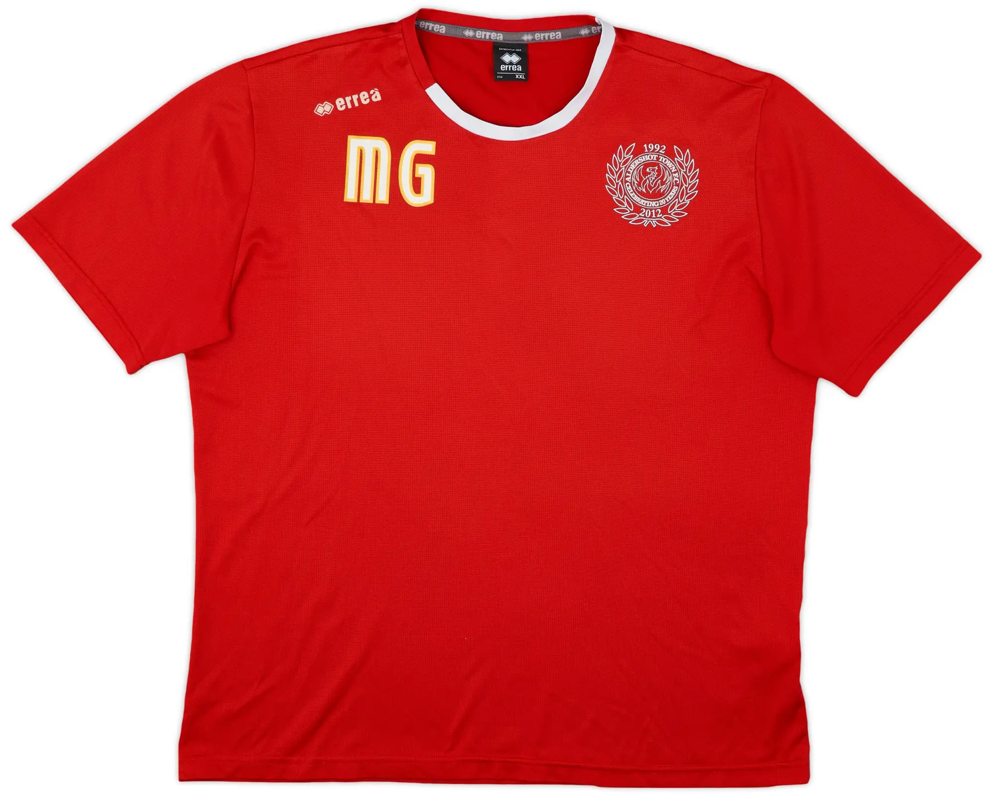 2011-12 Aldershot Staff Issue Errea Training Shirt MG - 8/10 - (XXL)