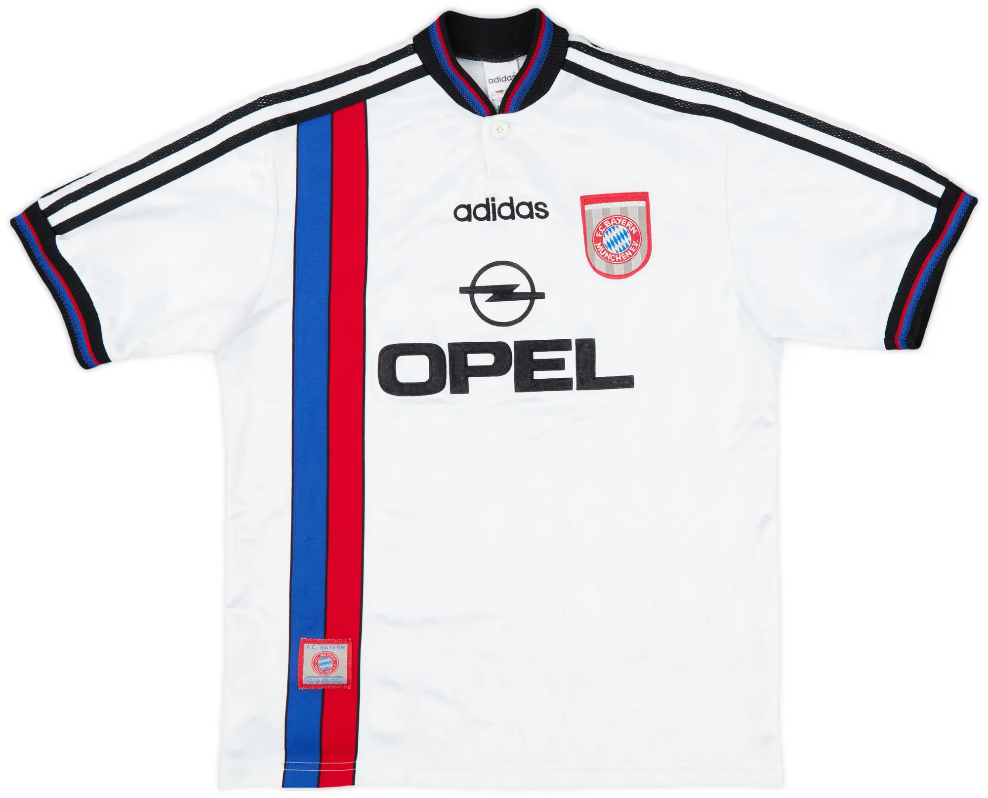 adidas Bayern Munich Boys SS Away Shirt 1996/98