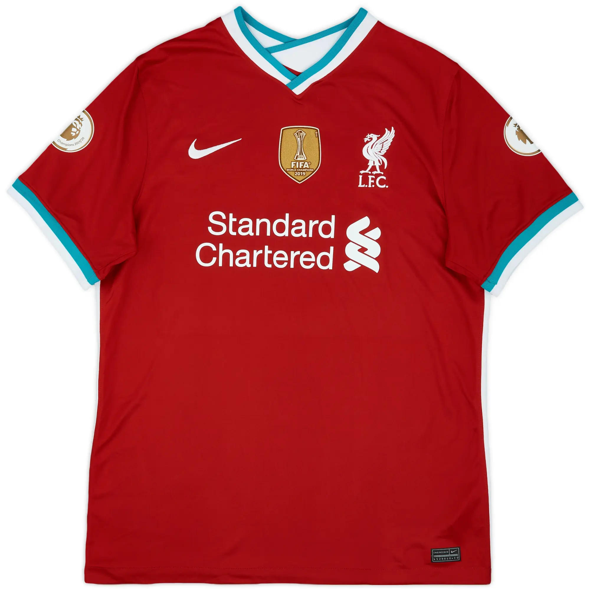 2020-21 Liverpool Home Shirt Champions 2019/20 - 9/10 - (XL)