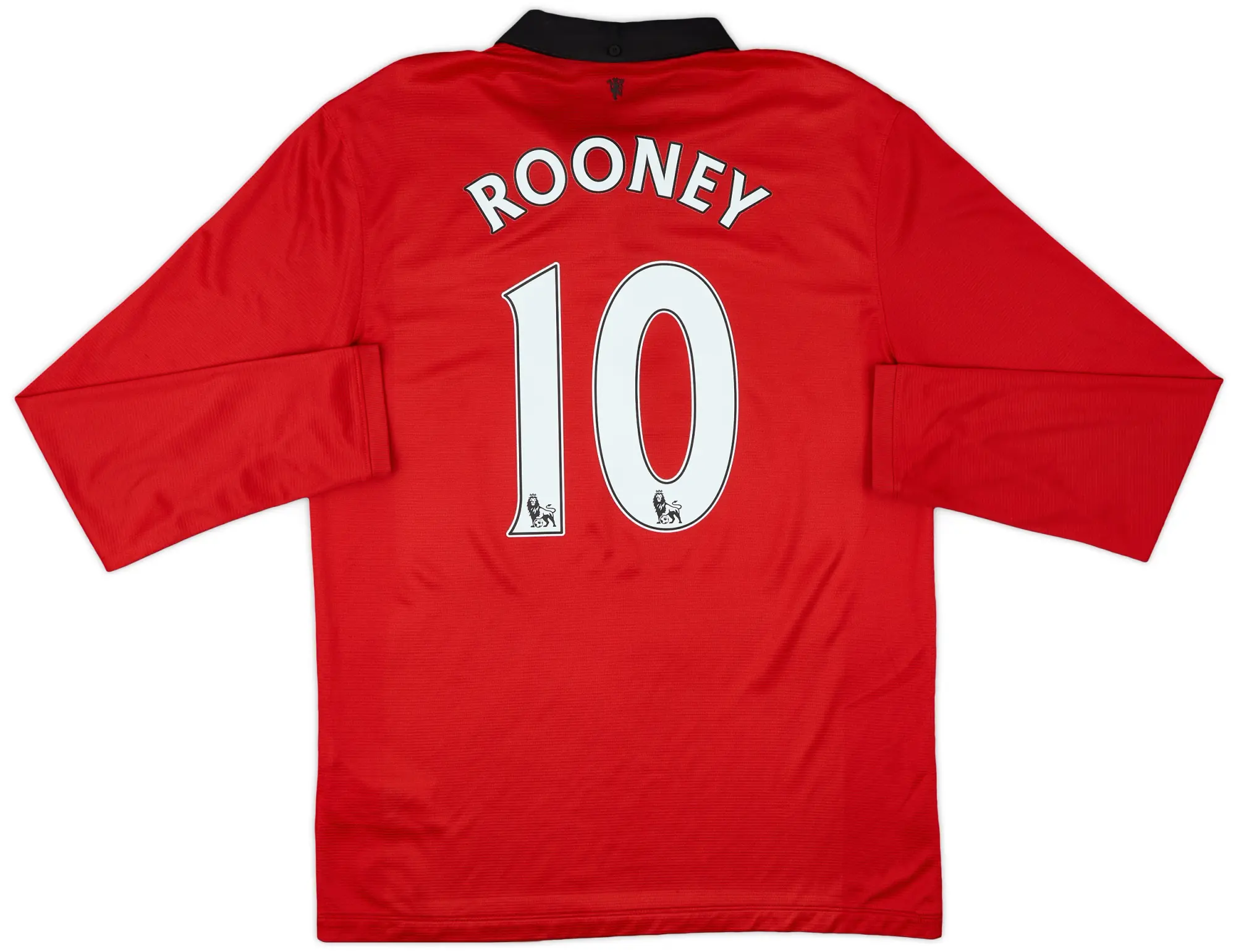 2013-14 Manchester United Home L/S Shirt Rooney #10 - 8/10 - (L)