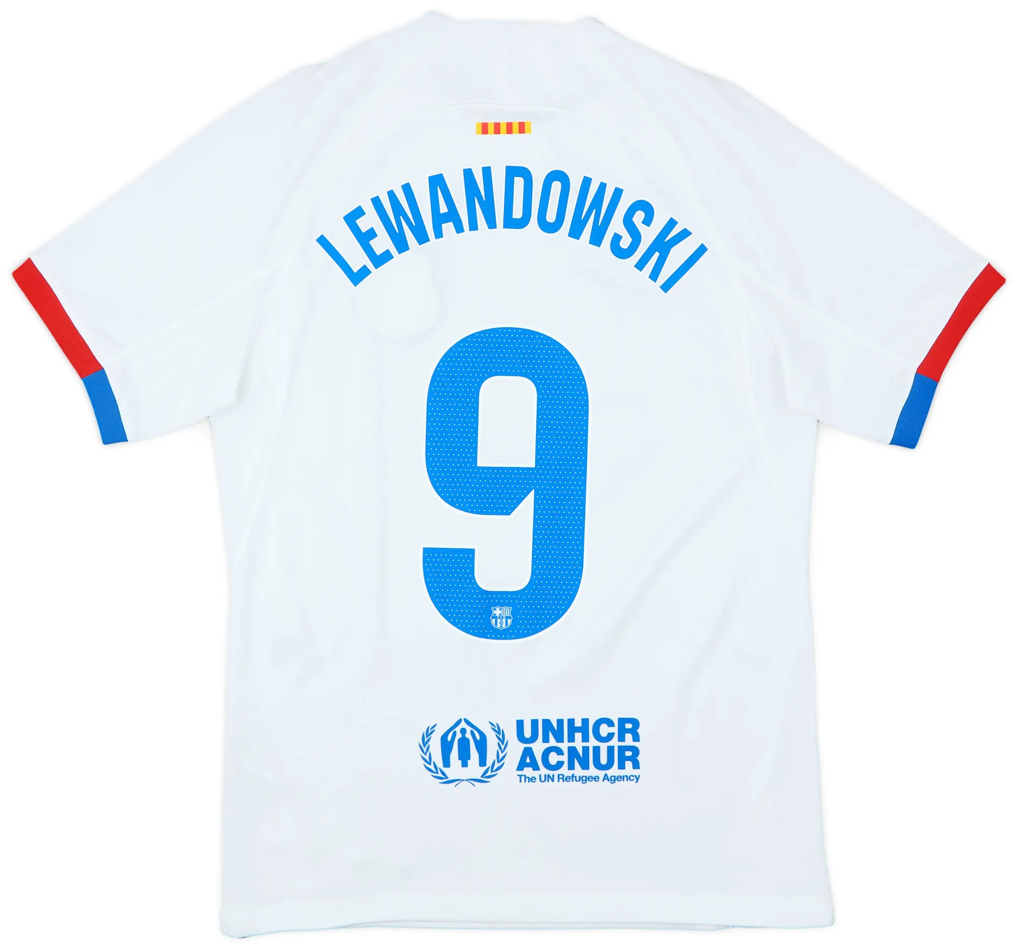 2023-24 Barcelona Away Shirt Lewandowski #9 - 9/10 - (S)
