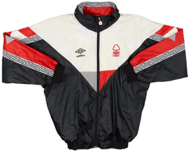 【希少】90s Nottingham Forest Umbro ジャケット 1990-92 Nottingham Forest Umbro Track Jacket - 8/10 - (L.Boys