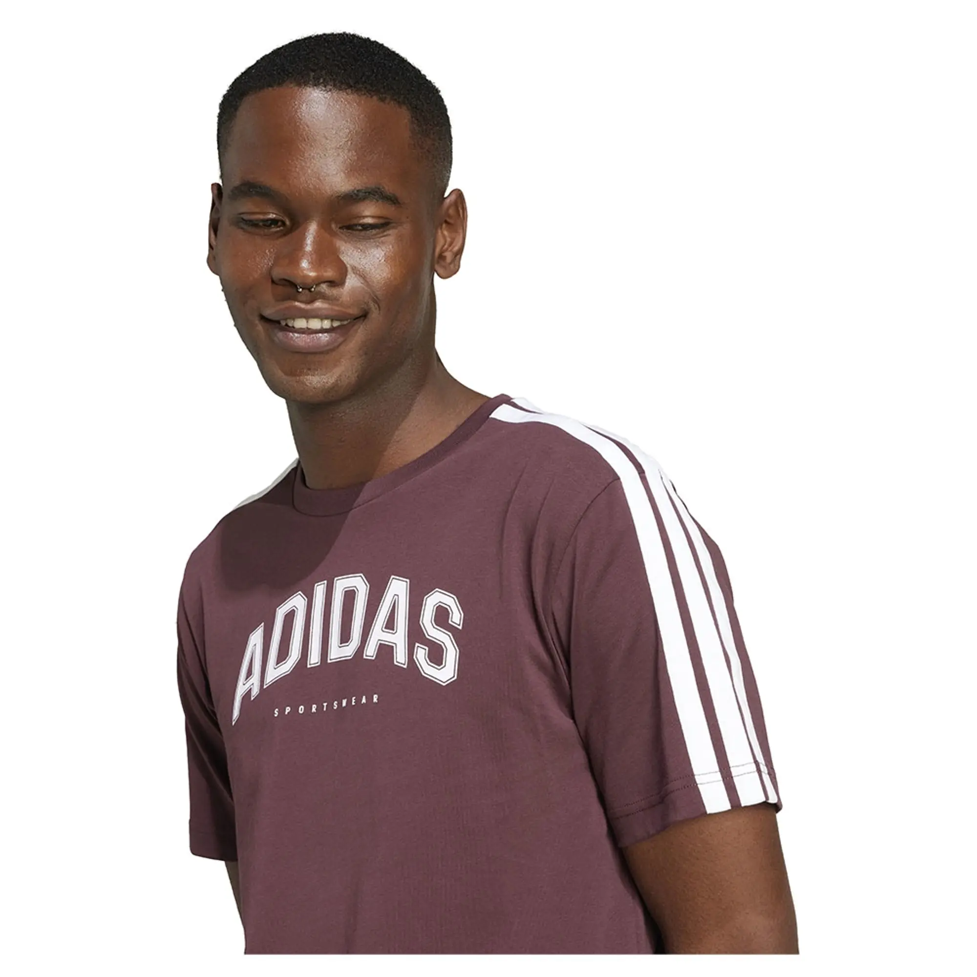 Adidas Codes Collegiate Linear Graphic Short Sleeve T-shirt