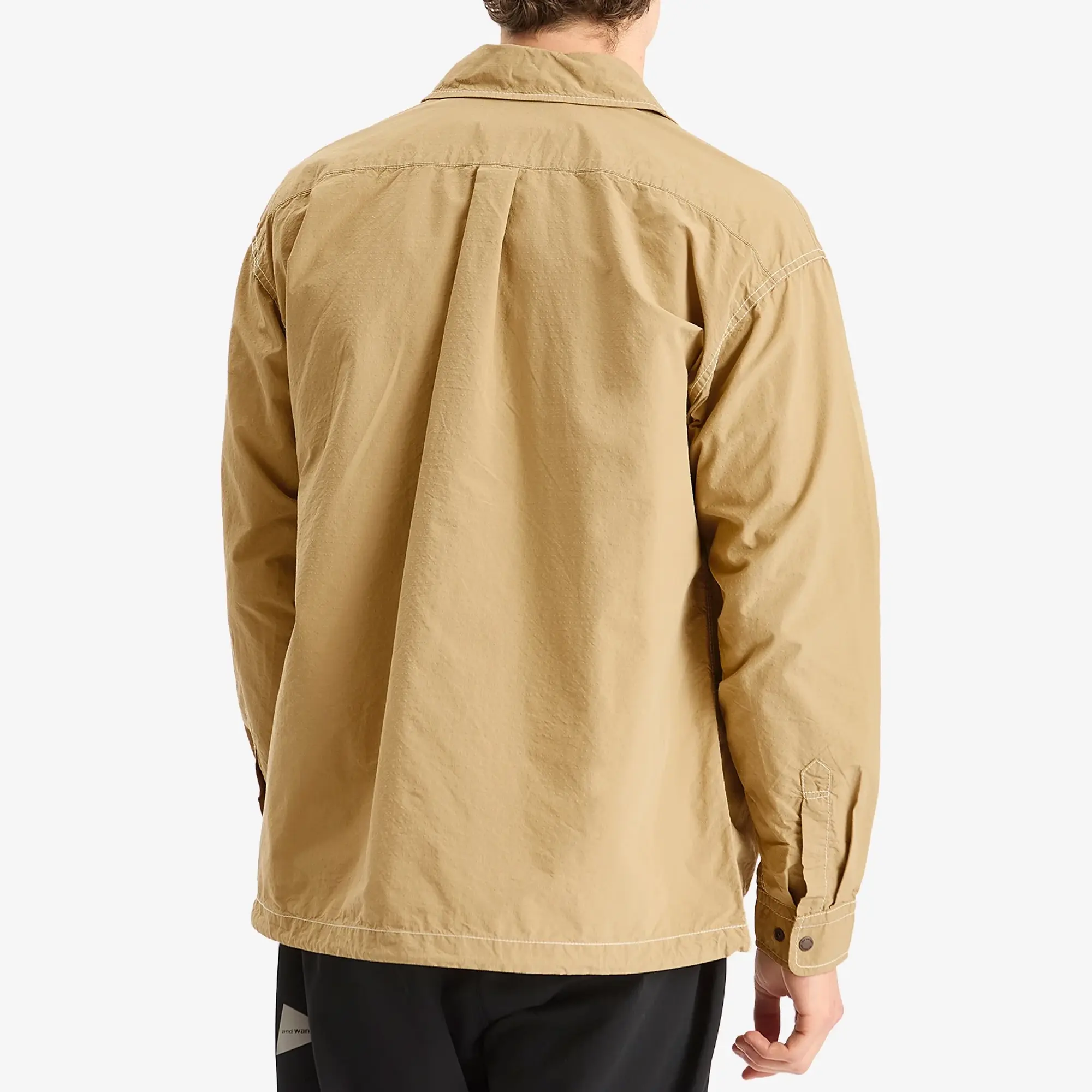 and wander Men's Cordura Cotton Ripstop Shirt Jacket Beige