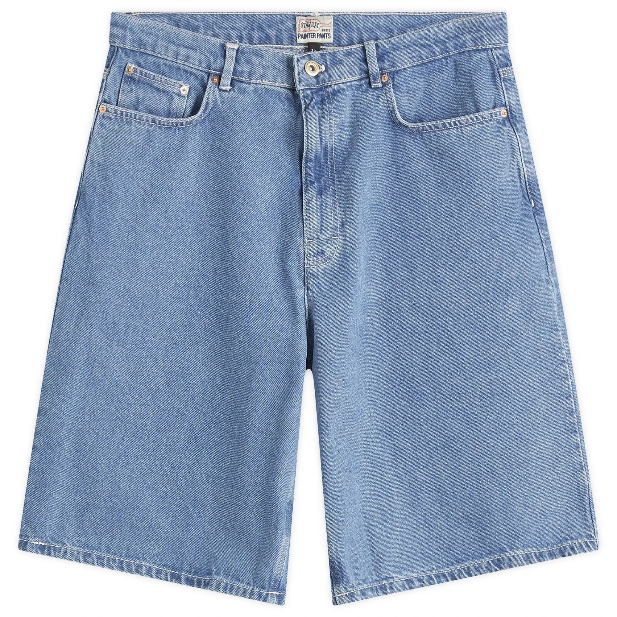 Stan Ray Men's Wide 5 Denim Shorts Single Stone