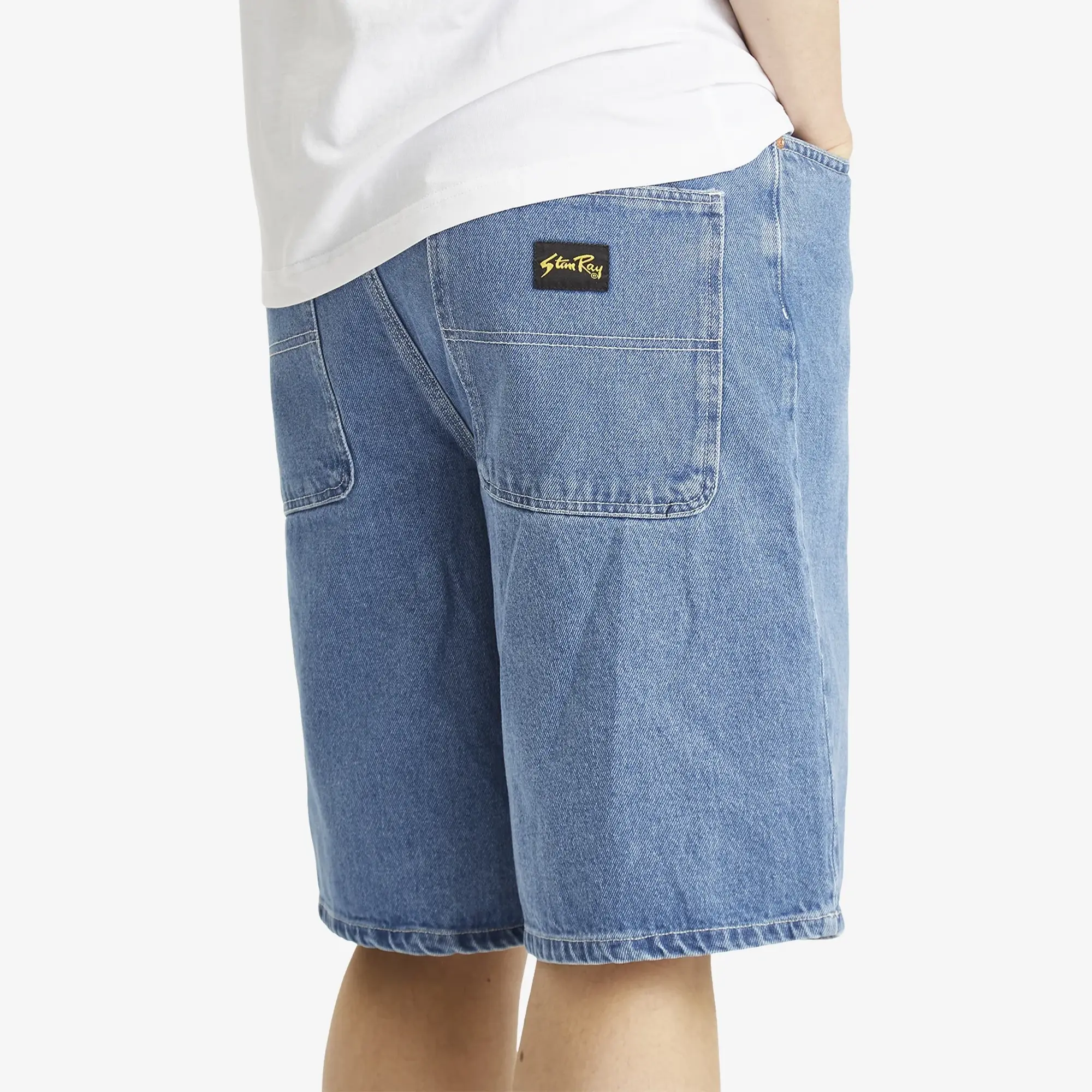 Stan Ray Men's Wide 5 Denim Shorts Single Stone