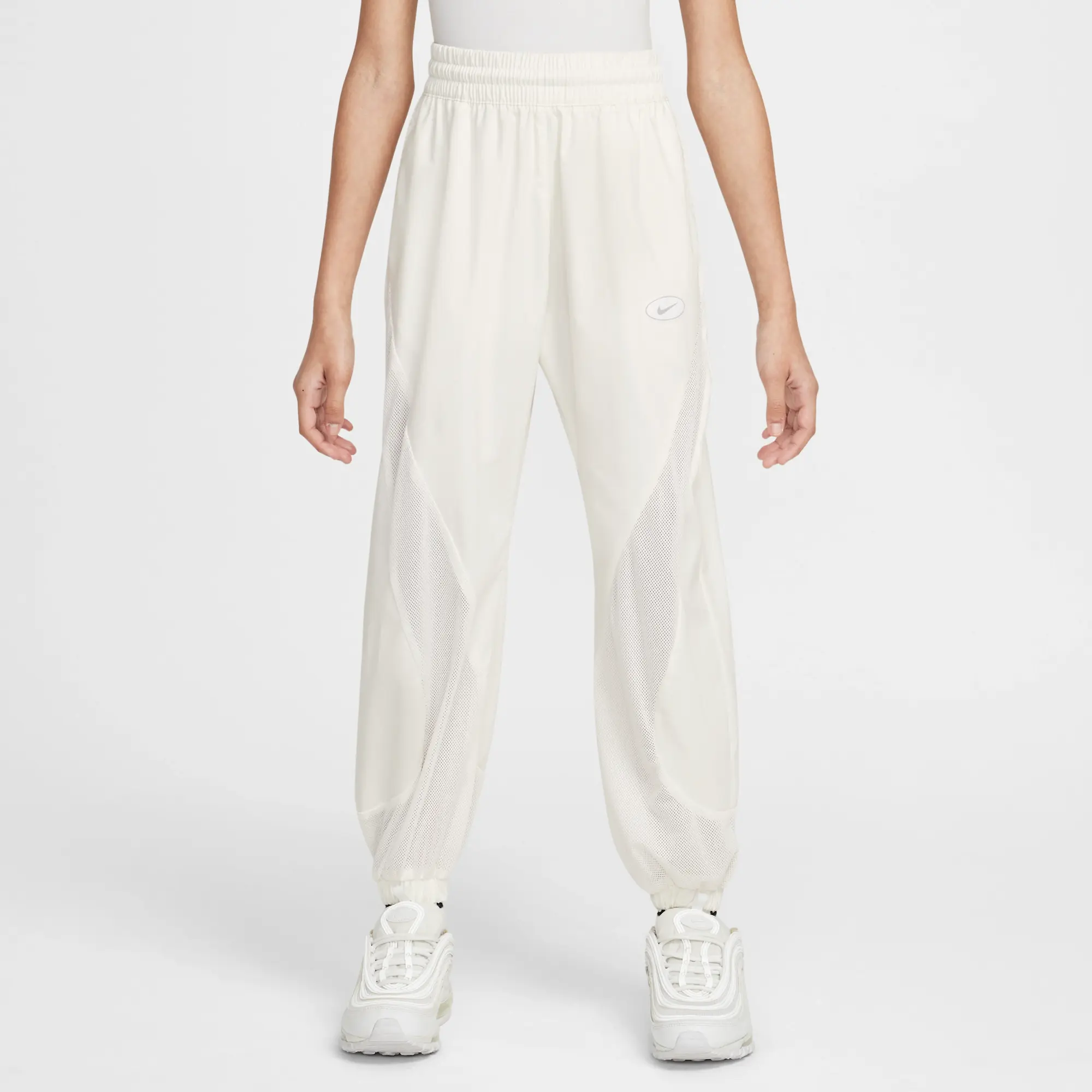 Nike Sportswear Girls' Trousers - White - Sustainable Materials