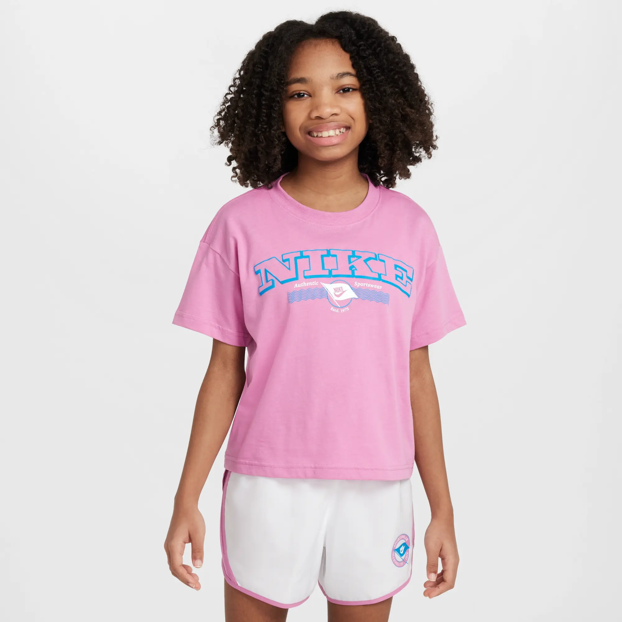 Nike Sportswear Older Kids' (Girls') T-Shirt - Pink - Fleece > Club Fleece