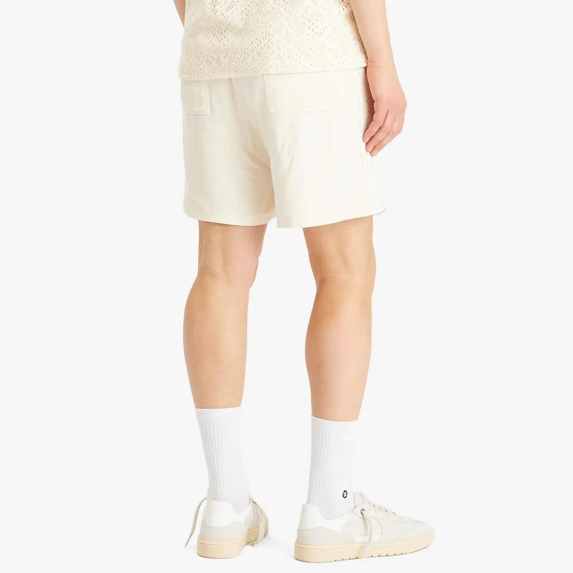 Represent Men's Knitted Panel Short Antique White