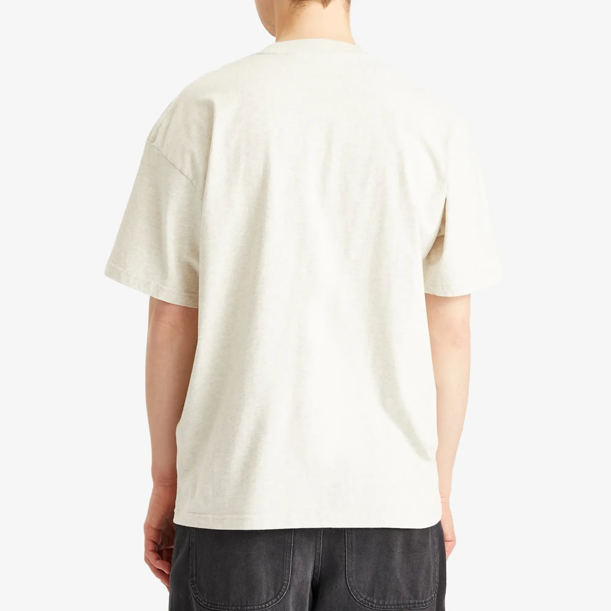 Represent Men's Rep Applique T-Shirt Ice Grey Marl