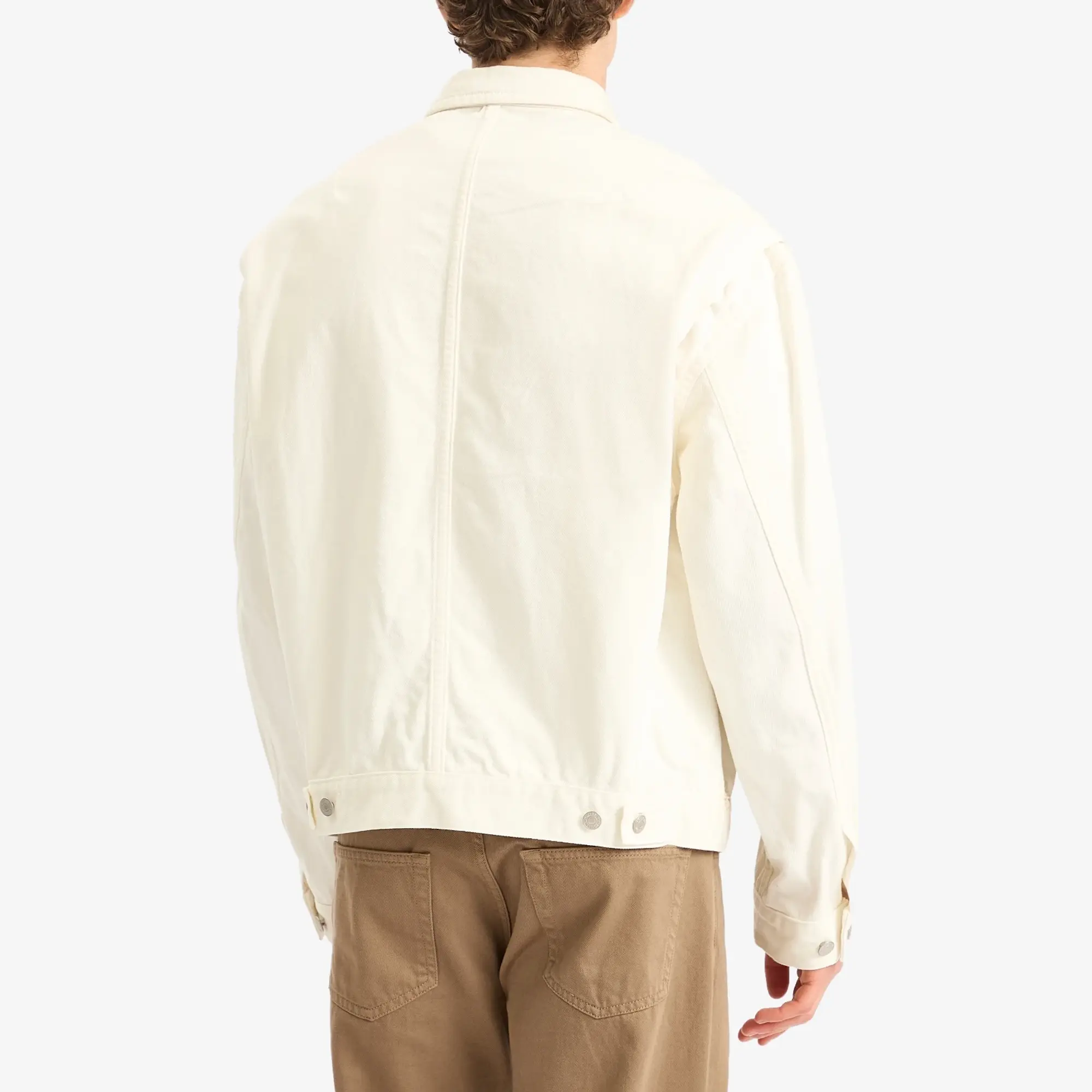 Dries Van Noten Men's Veper Japanese Print Shirt Jacket White