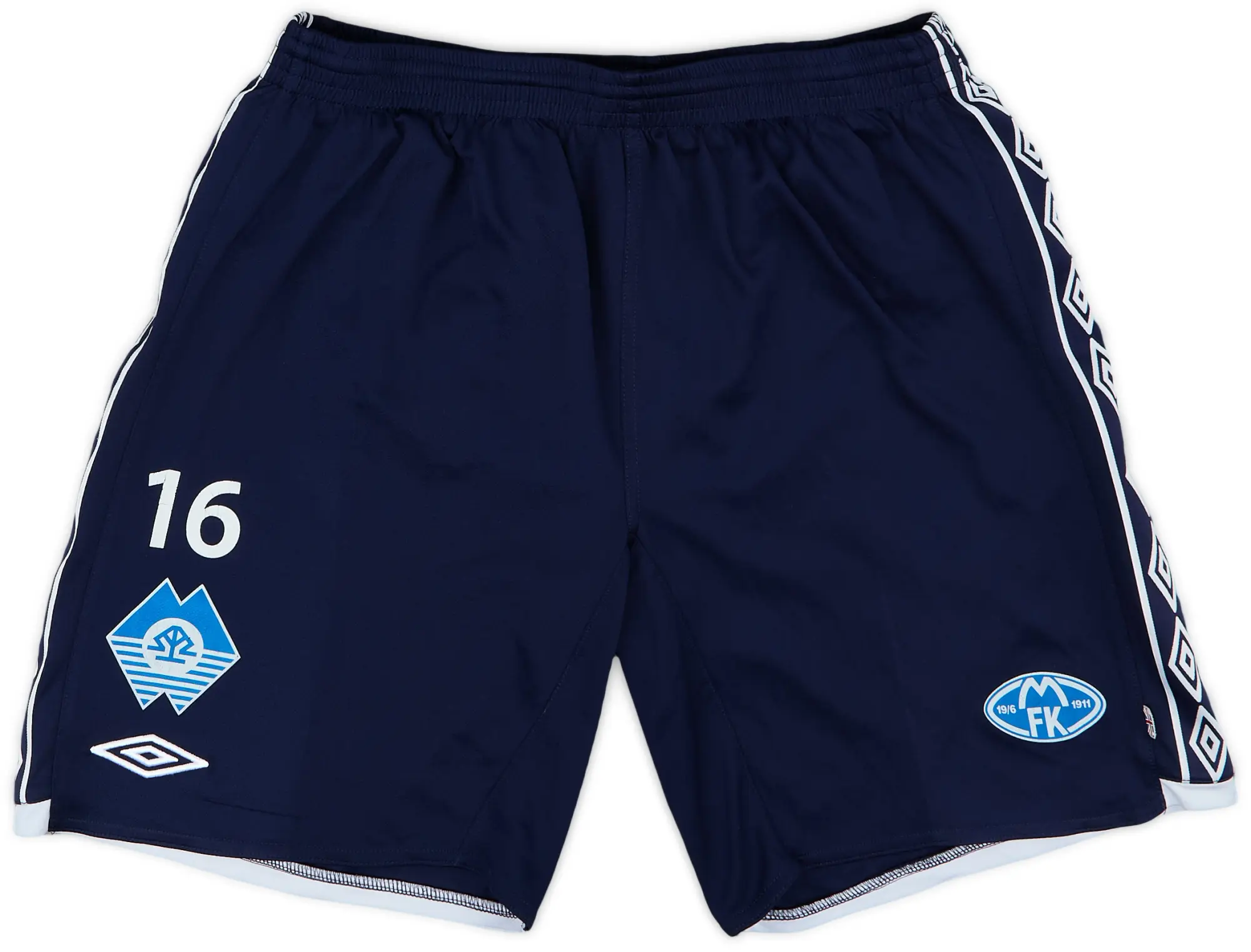 2002-03 Molde Player Issue Umbro Training Shorts #16 - 7/10 - (L)