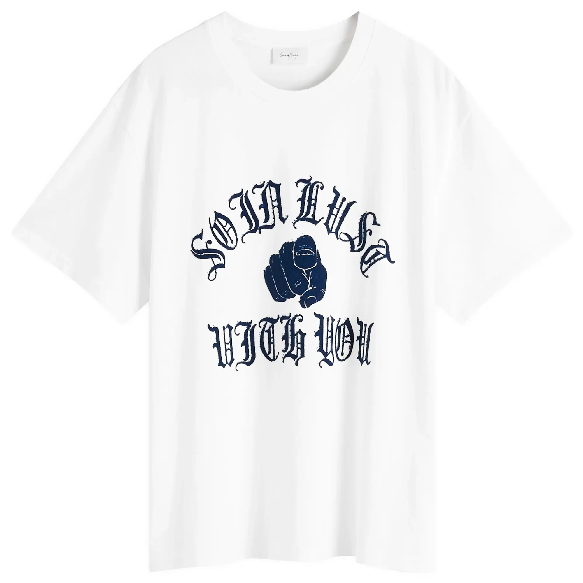 Second/Layer Men's In List Baggy Baby T-Shirt White